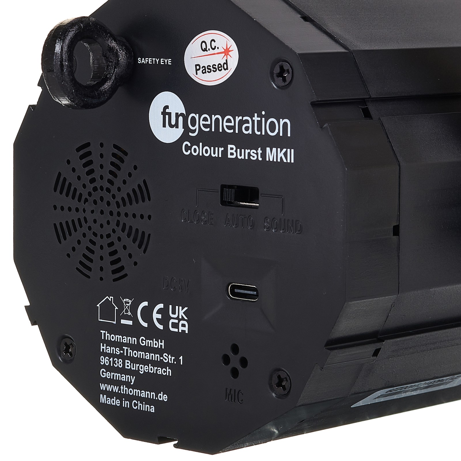 Fun Generation Colour Burst MKII Rückseite