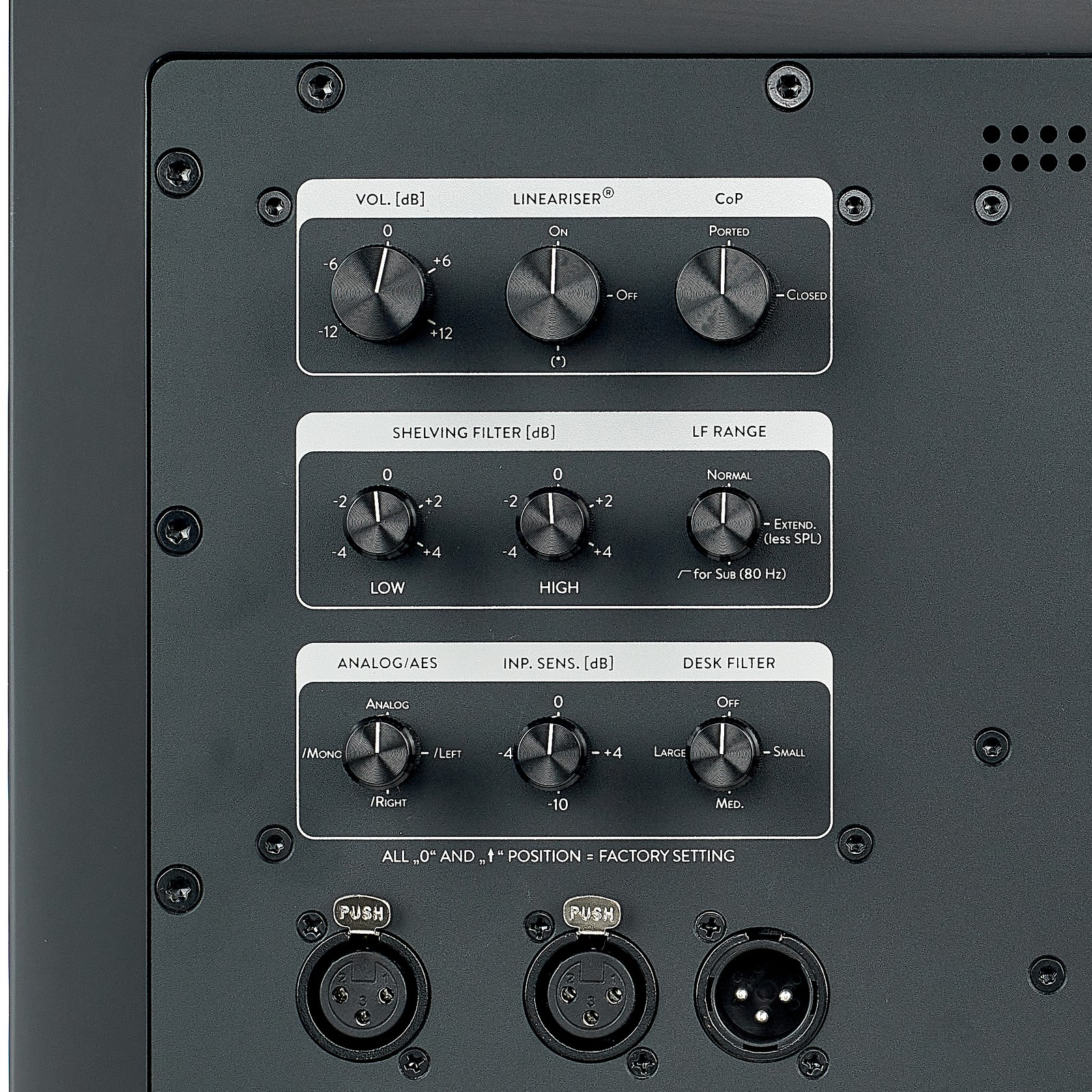 HEDD Type 20 MK2 Right Rückansicht Anschlüsse Poti