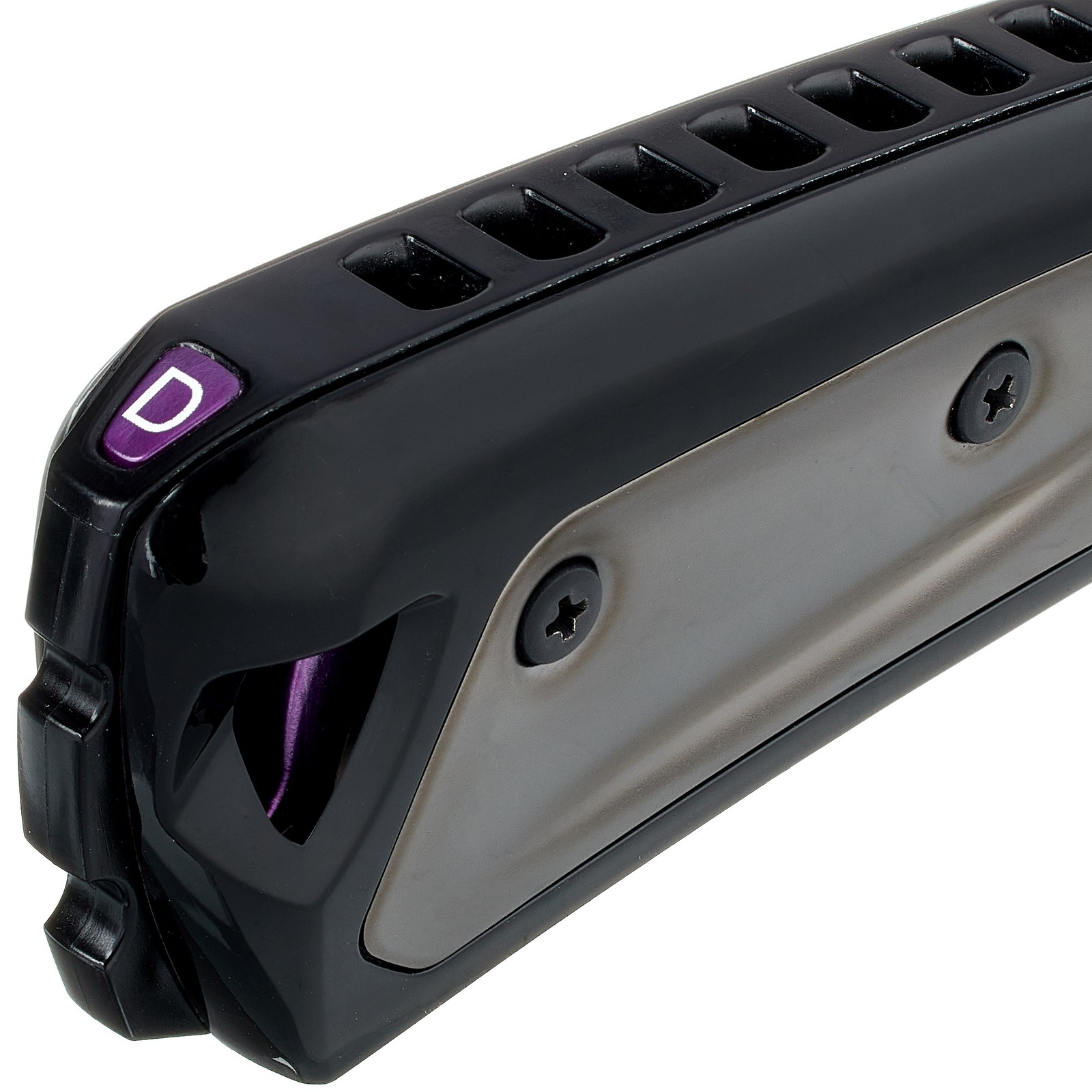 Mundharmonika Yonberg schwarz mit Anzeige der Stimmung