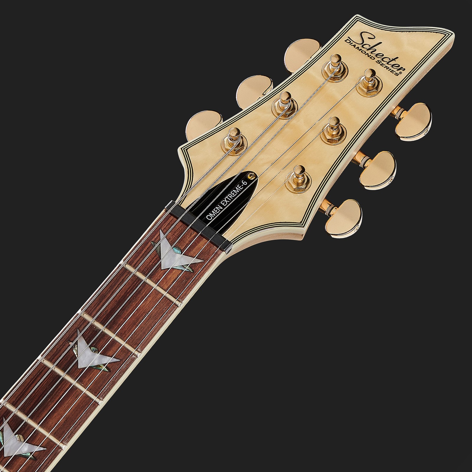 Schecter Omen Extreme 6 E-Gitarre Kopfplatte