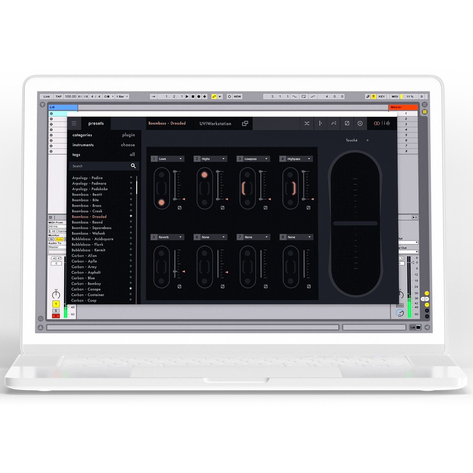 Expressive E Touché, Sofware