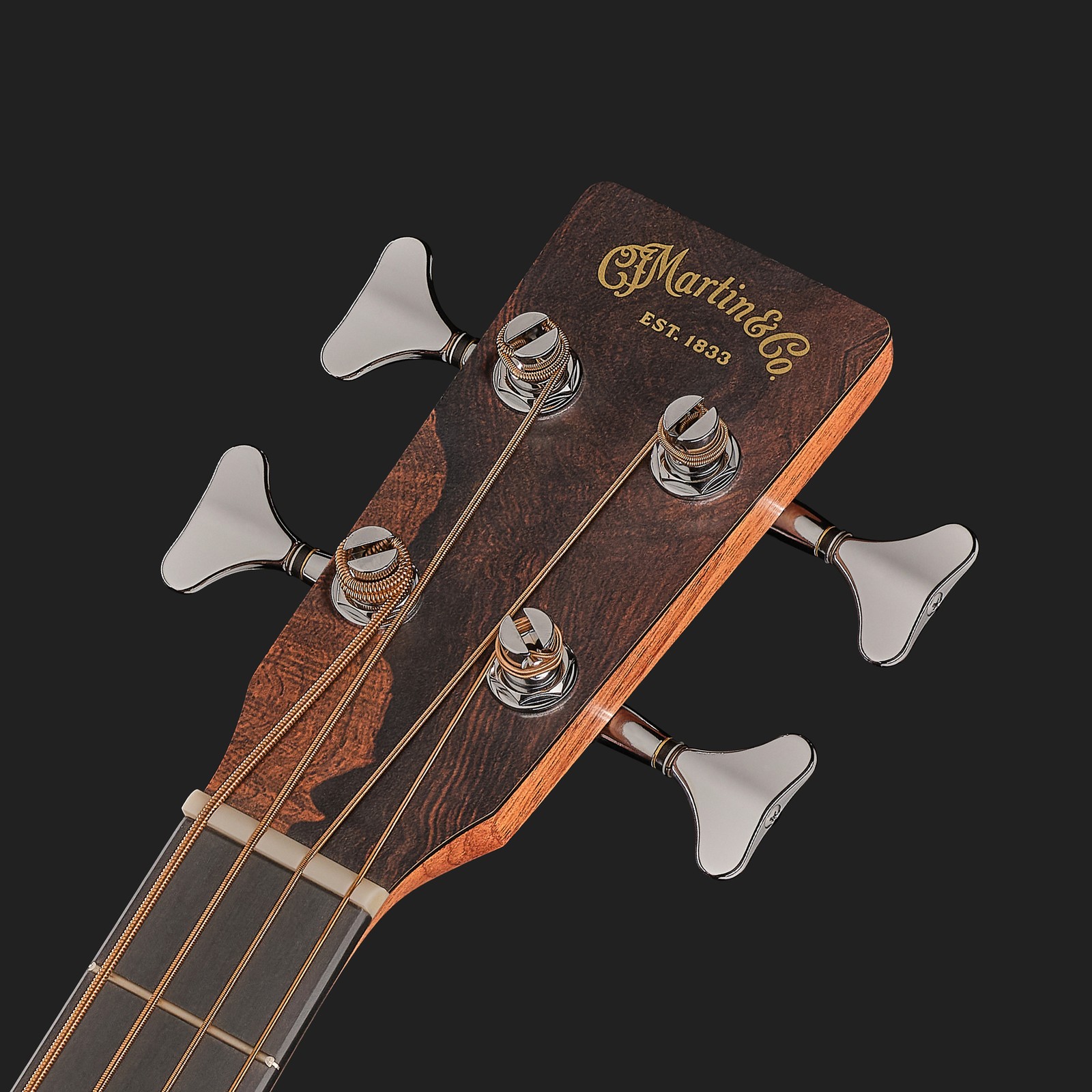 Kopfplatte des Martin Guitar 000C Jr E Bass Burst