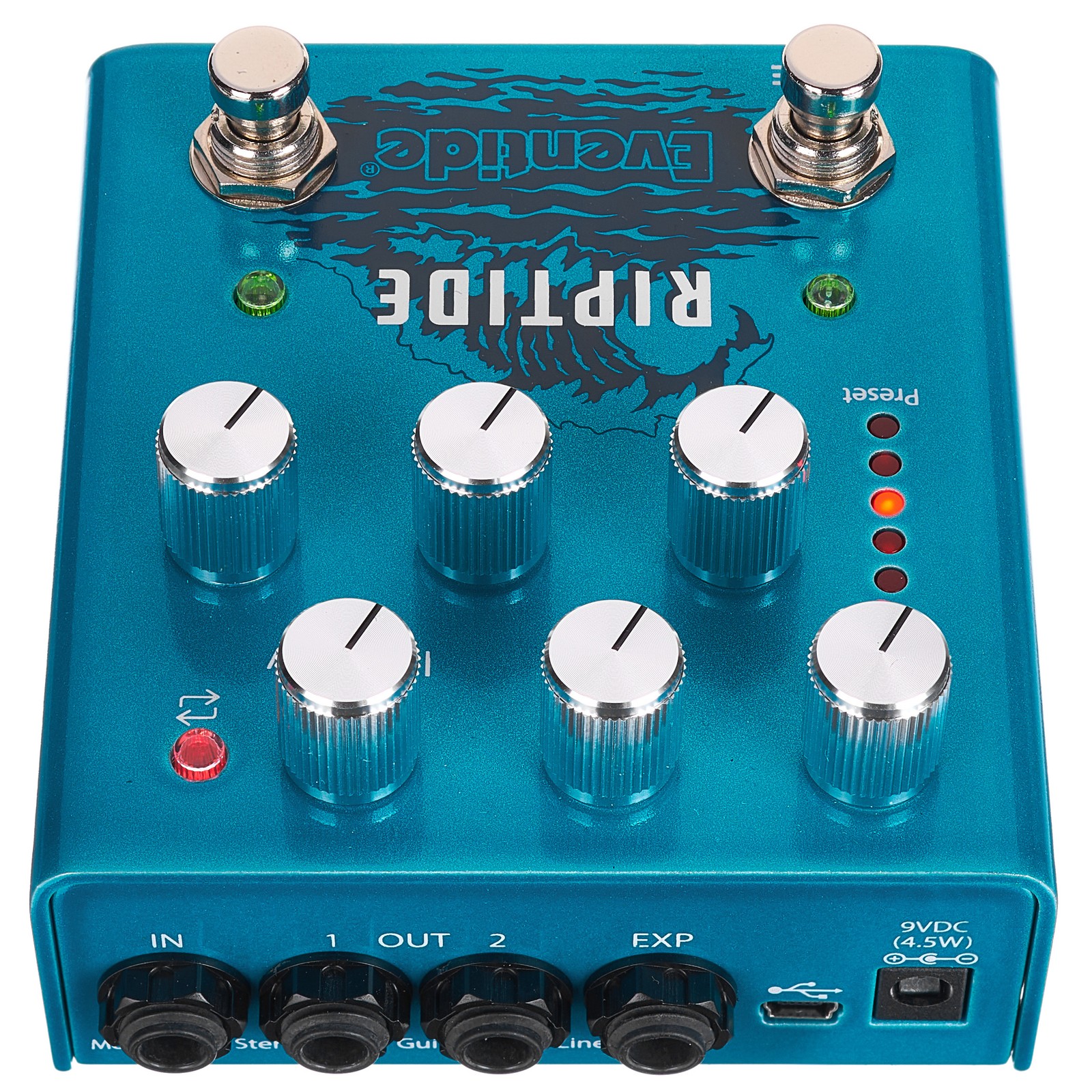 Rückseite des Eventide Riptide Dual-voice Drive/Uni-V mit Anschlüssen