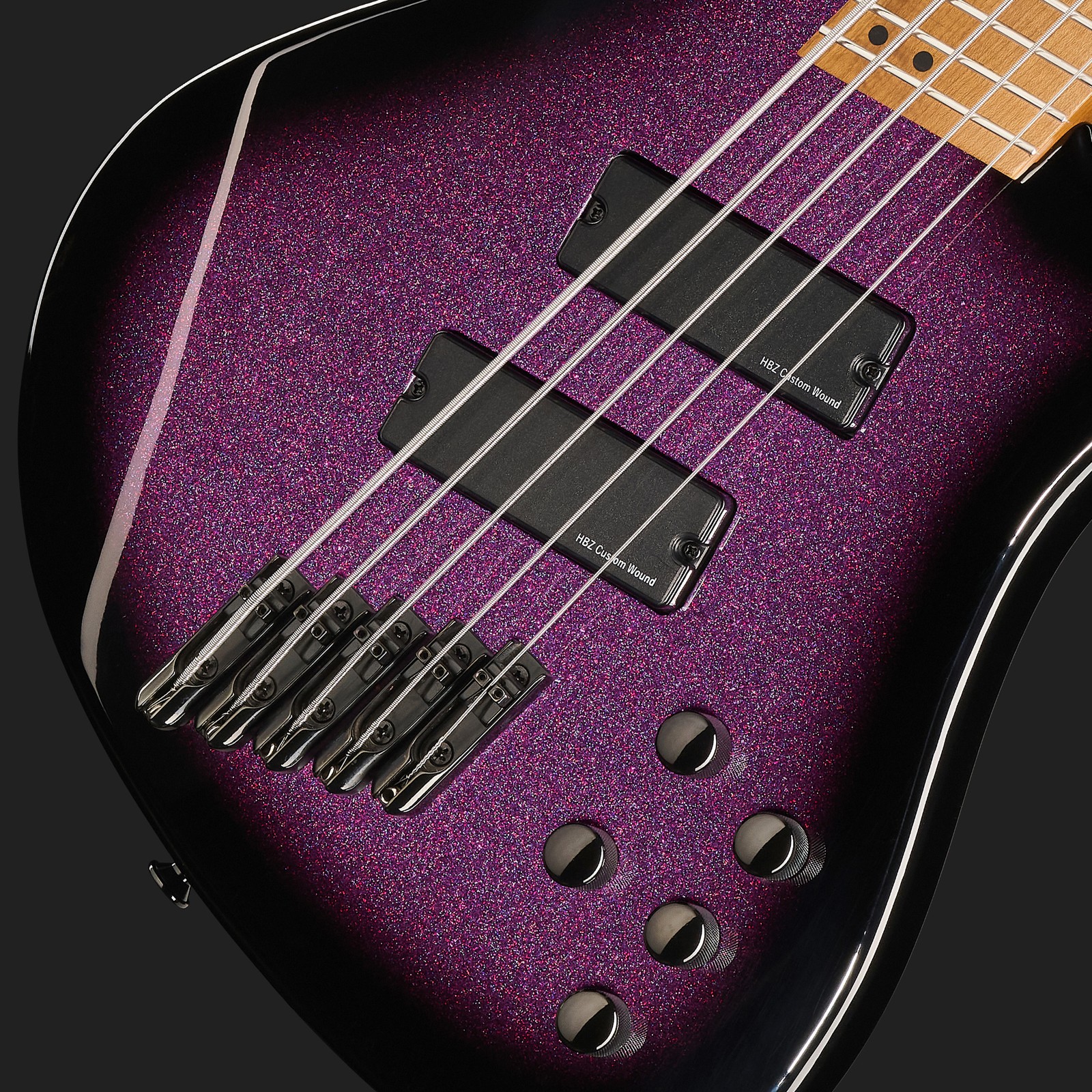 HBZ Custom Wound Ferrite Humbucker des Harley Benton MSB-5 ASP E-Bass