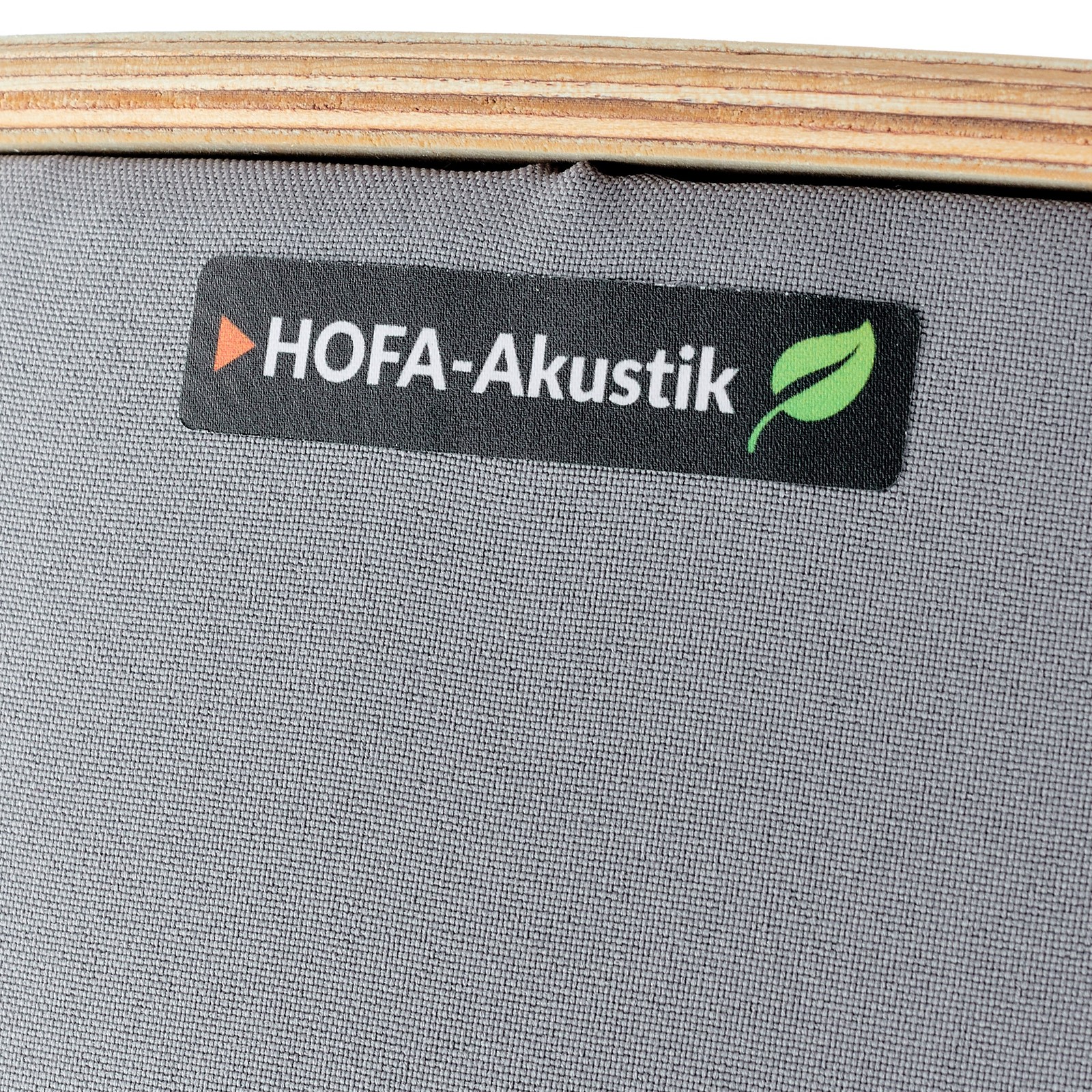 Logo an der Seite der Hofa Basstrap 104 Grey