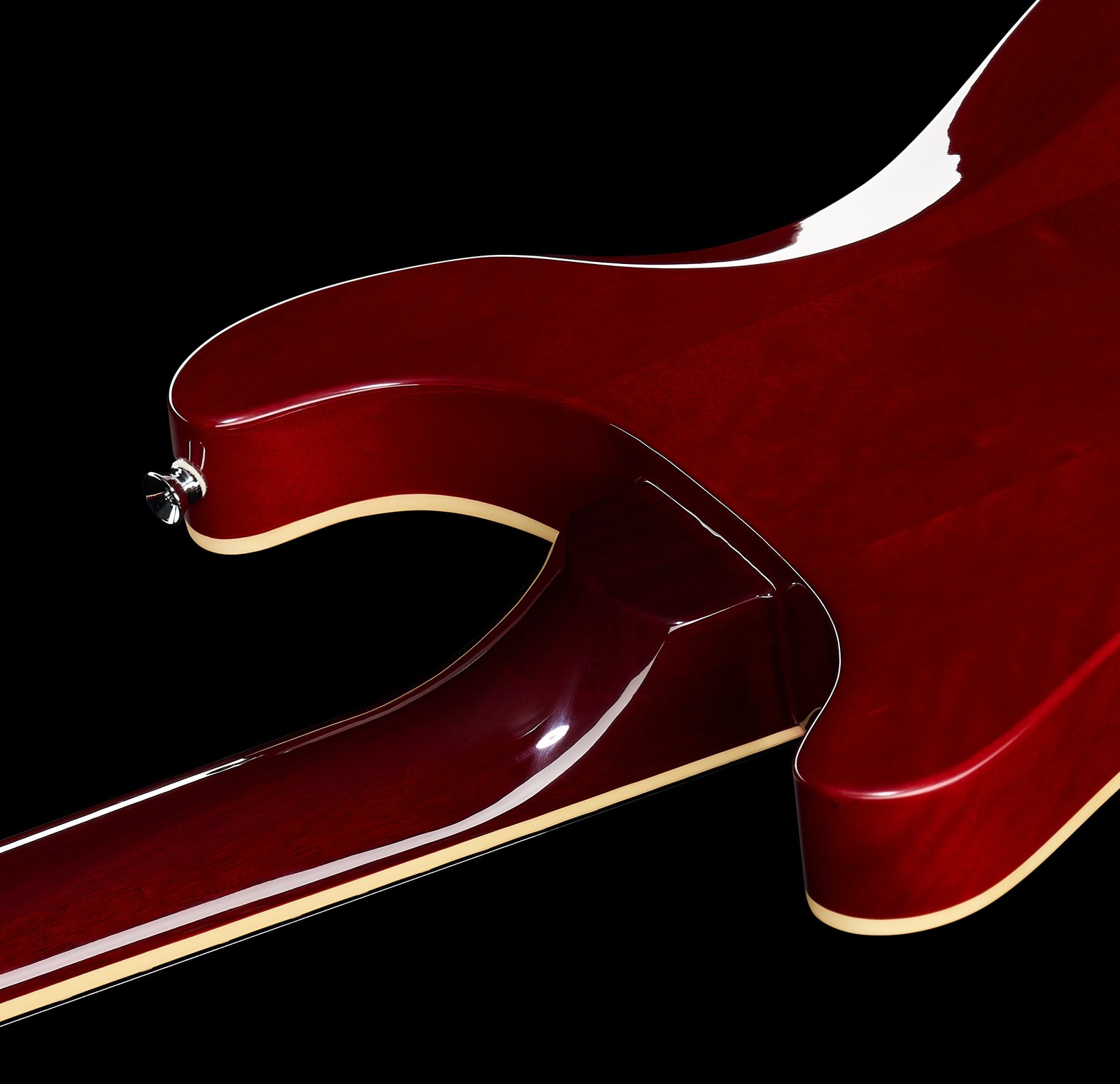 Harley Benton CST-24 Black Cherry Flame Halsübergang