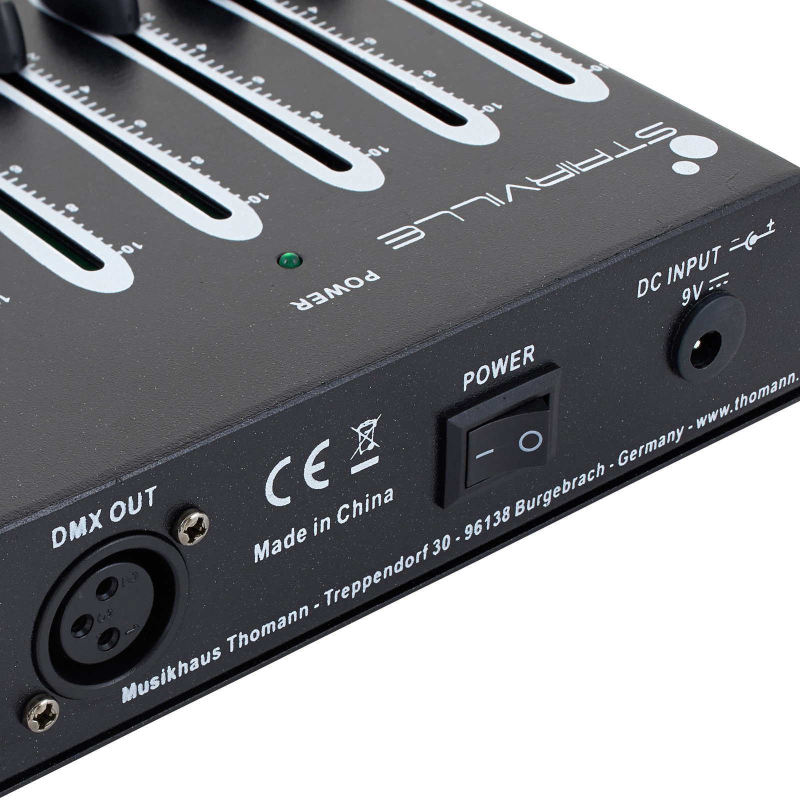 Stairville DDC-6 DMX Controller Rückseite mit Anschlüssen