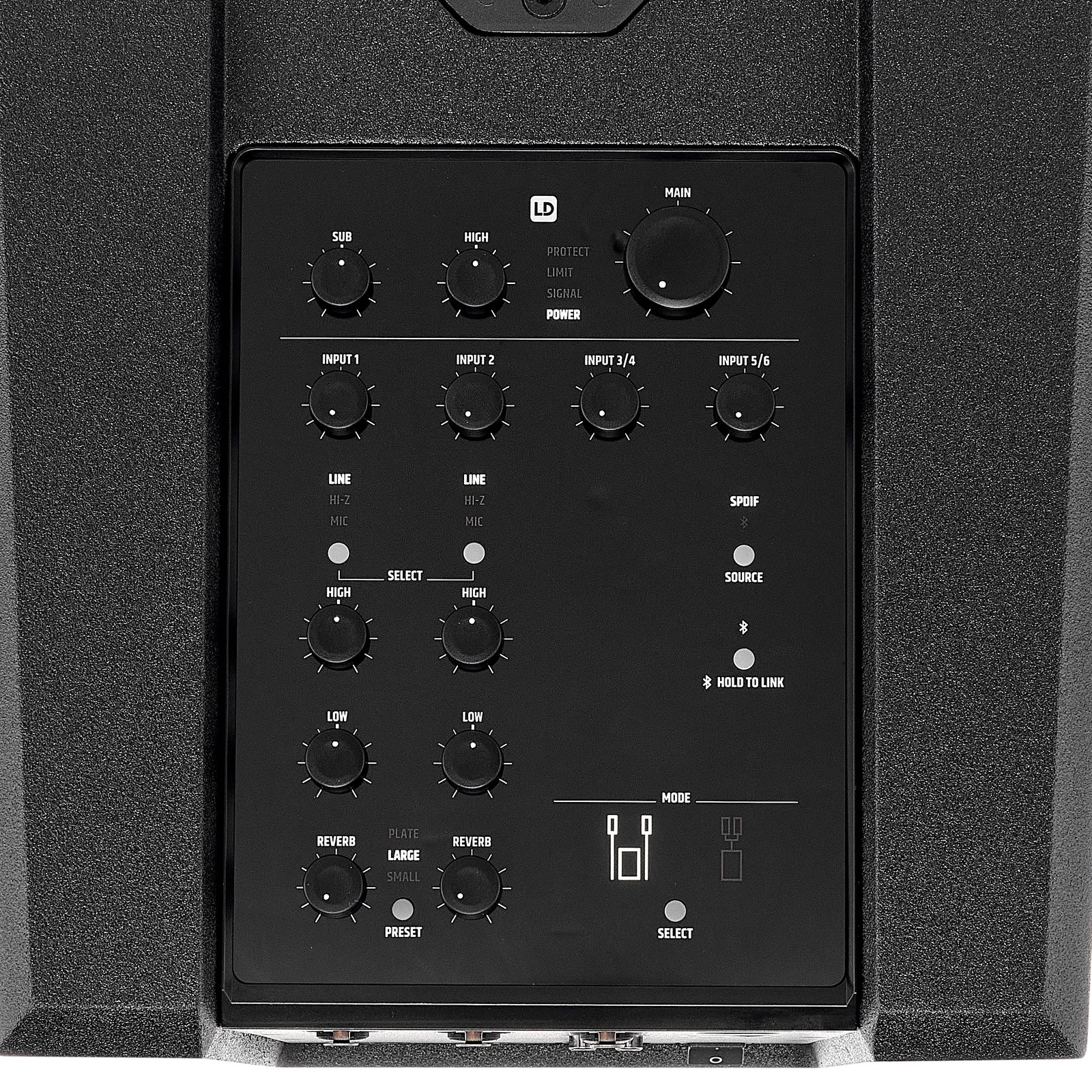 LD Systems Dave 10 G4X Regler und Equalizer
