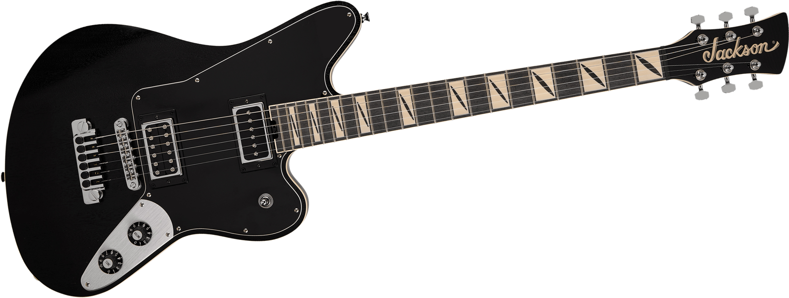 Frontansicht der E-Gitarre Jackson Pro Signature Lee Malia LM-1987 BK 