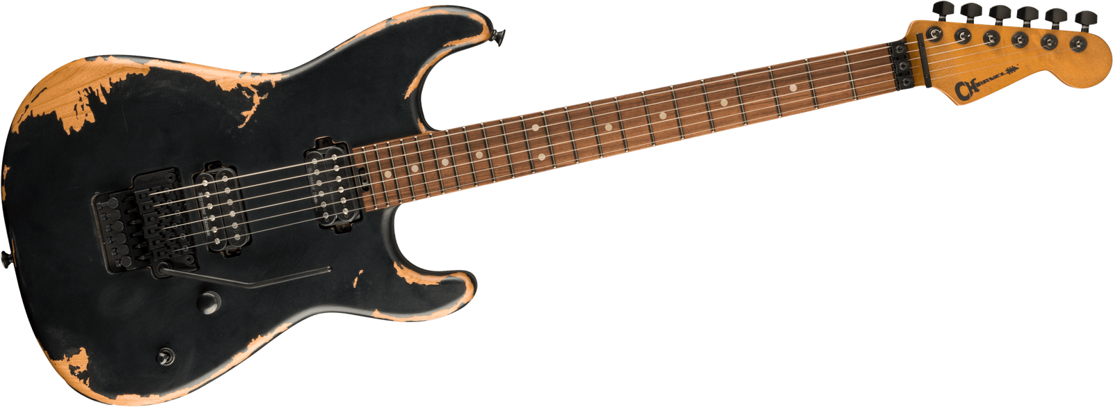 Relic E-Gitarre Charvel Pro Mod REL SRS SD1 HH WBK Frontansicht