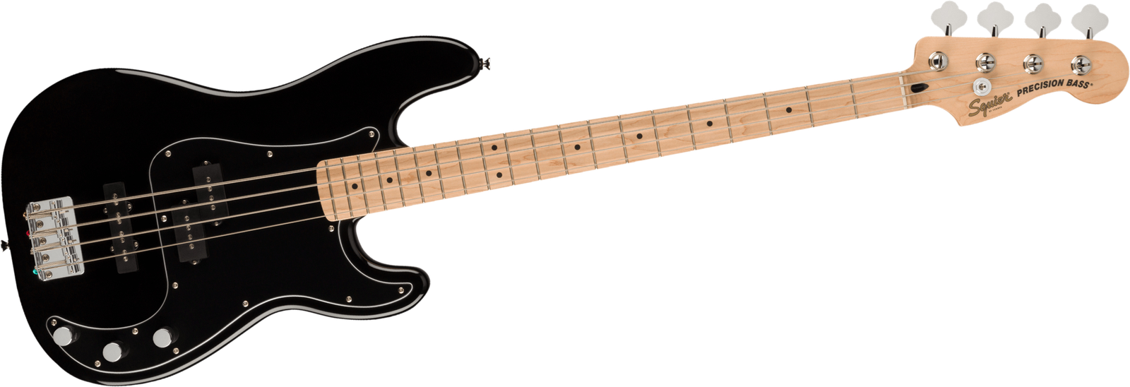 Frontalansicht des Fender Squier Affinity PJ Bass Black
