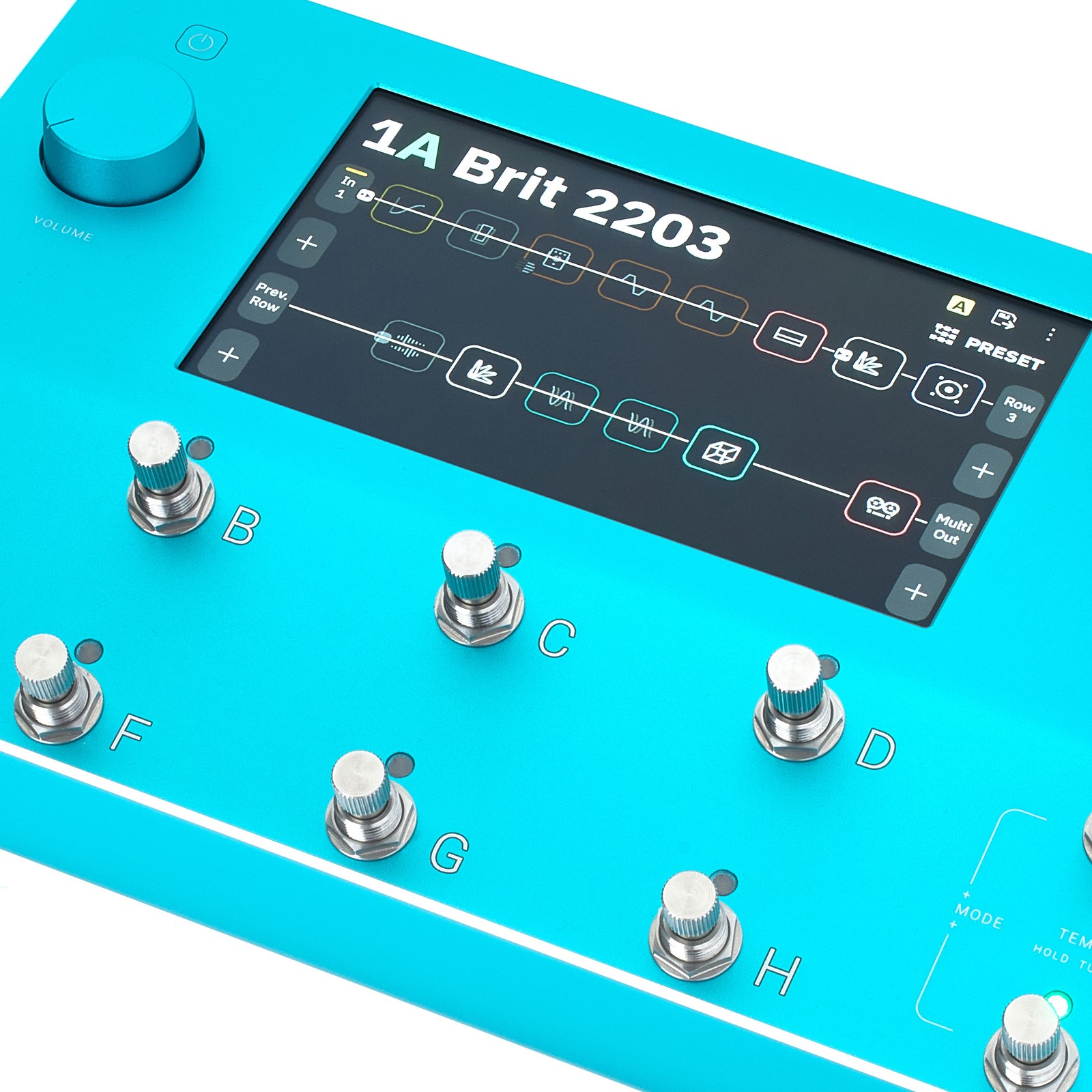 Neural DSP Quad Cortex Blue LTD display multi-touch da 7"