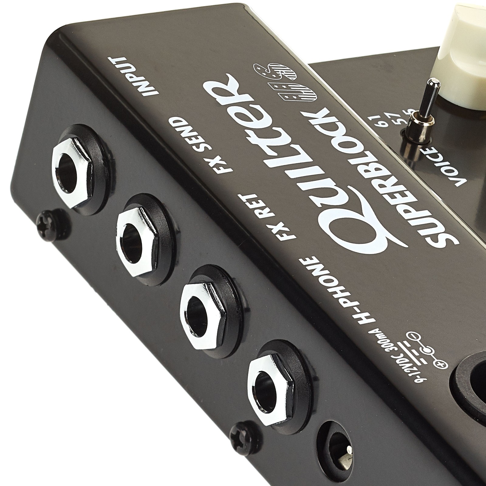 Klinkenbuchsen des Quilter Superblock US Pedalboard Transistorverstärkers