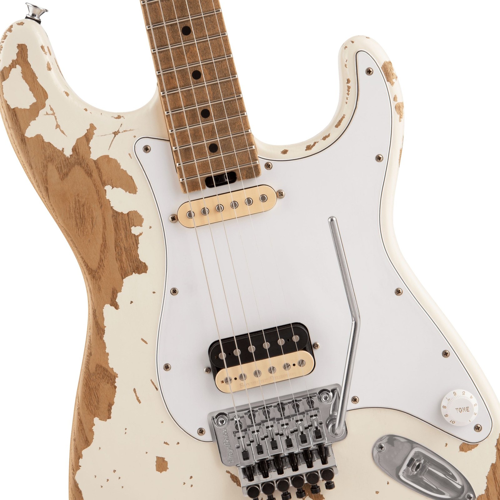 Korpus der Charvel LTD SC 1 Henrik Danhage Relic mit Humbucker und Noiseless Singlecoil