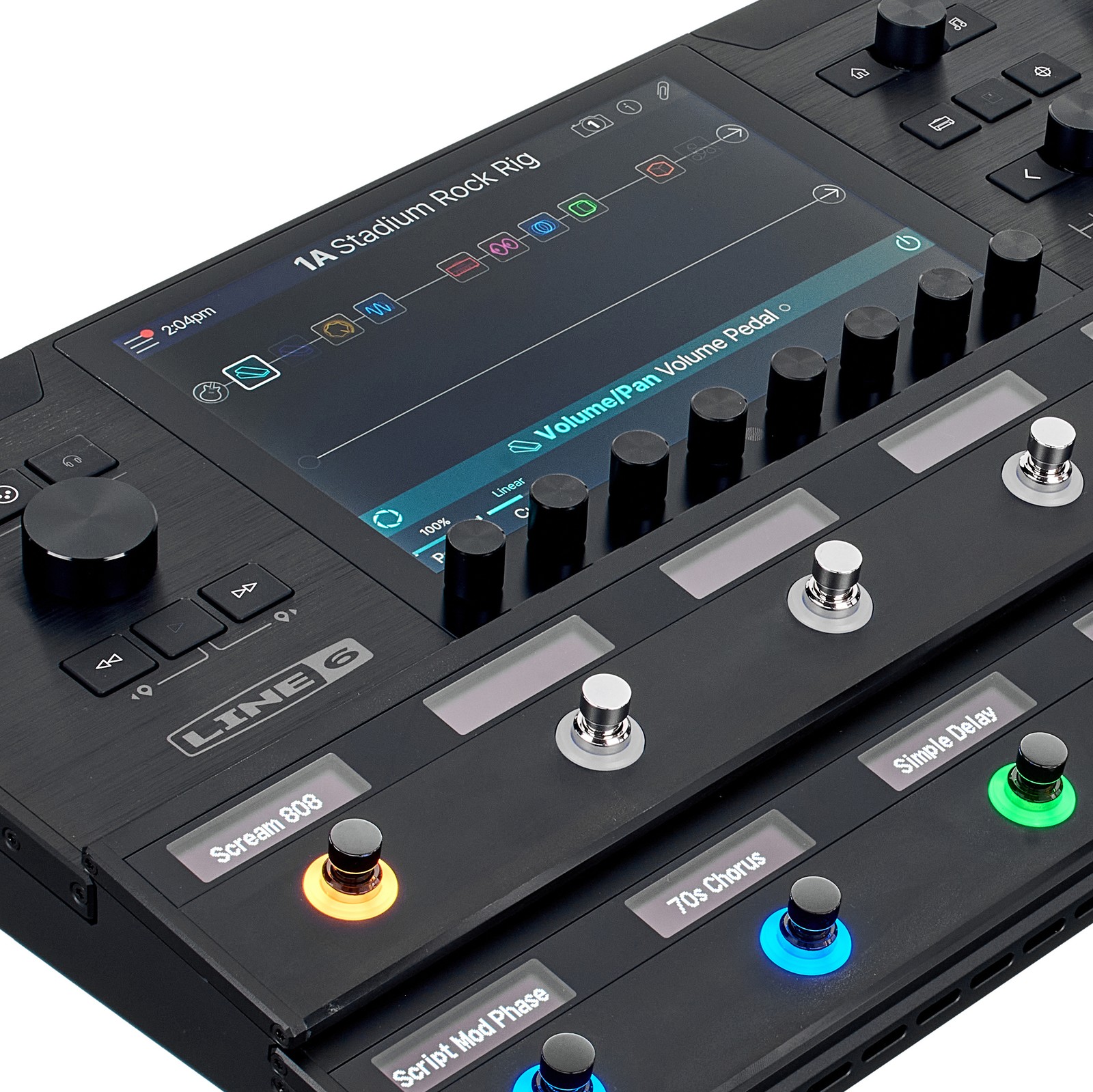 Display am Line6 Helix Stadium XL Floor Multieffektpedal