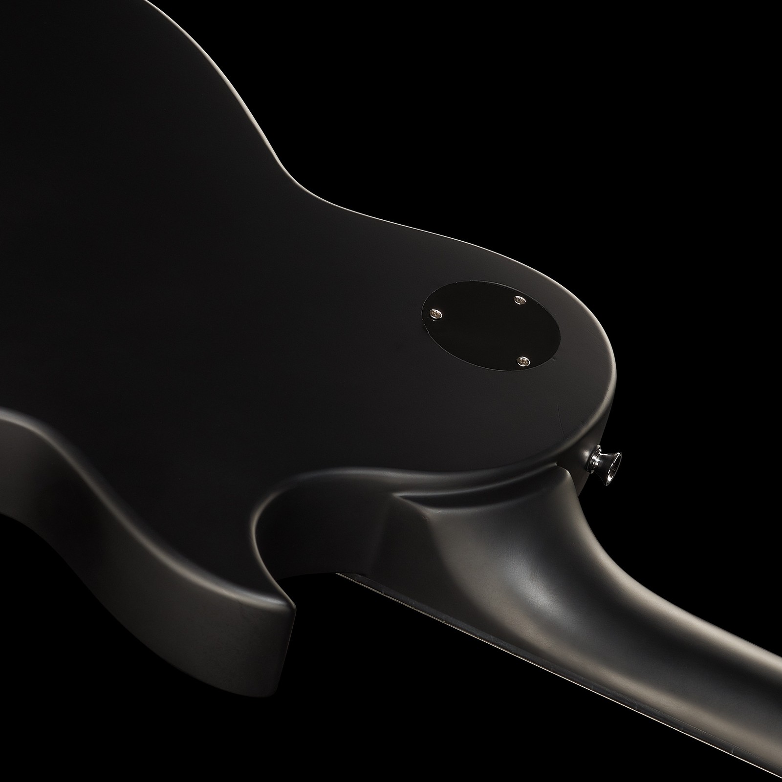 Harley Benton SC-400LH schwarz Korpus hinten