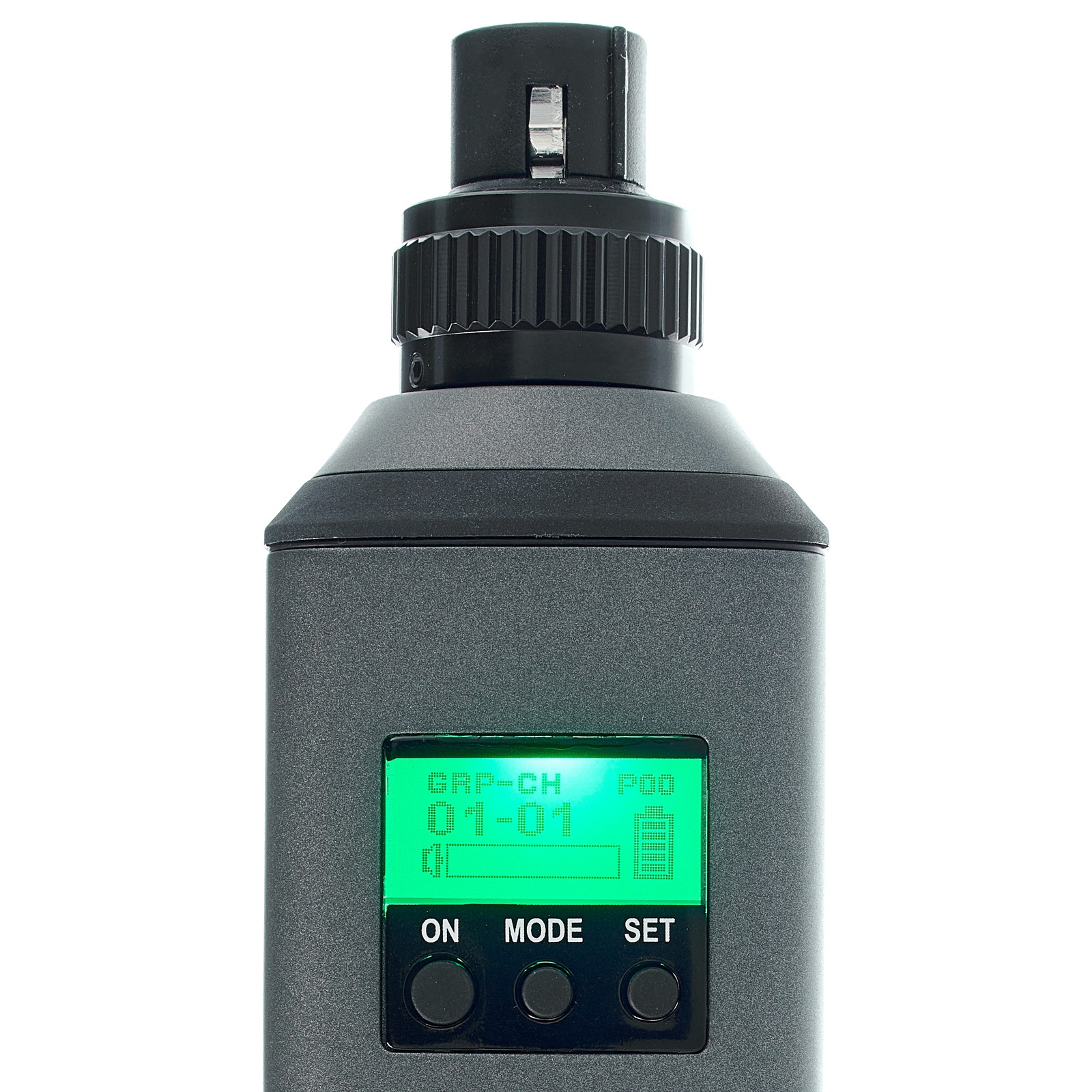 Display des Mipro TA-80 Aufstecksenders