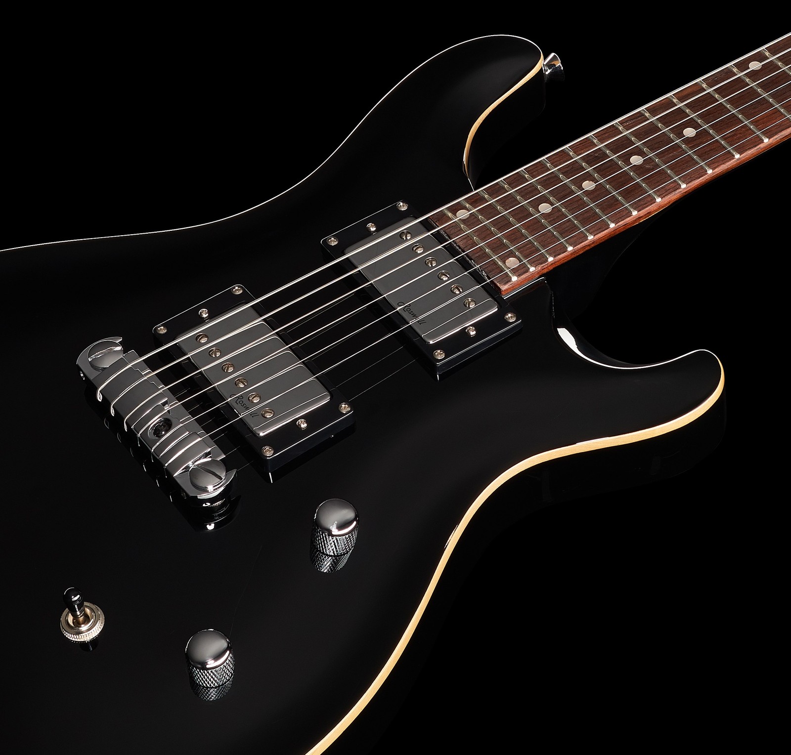 Zwei Humbucker auf der Harley Benton CST-24 BK