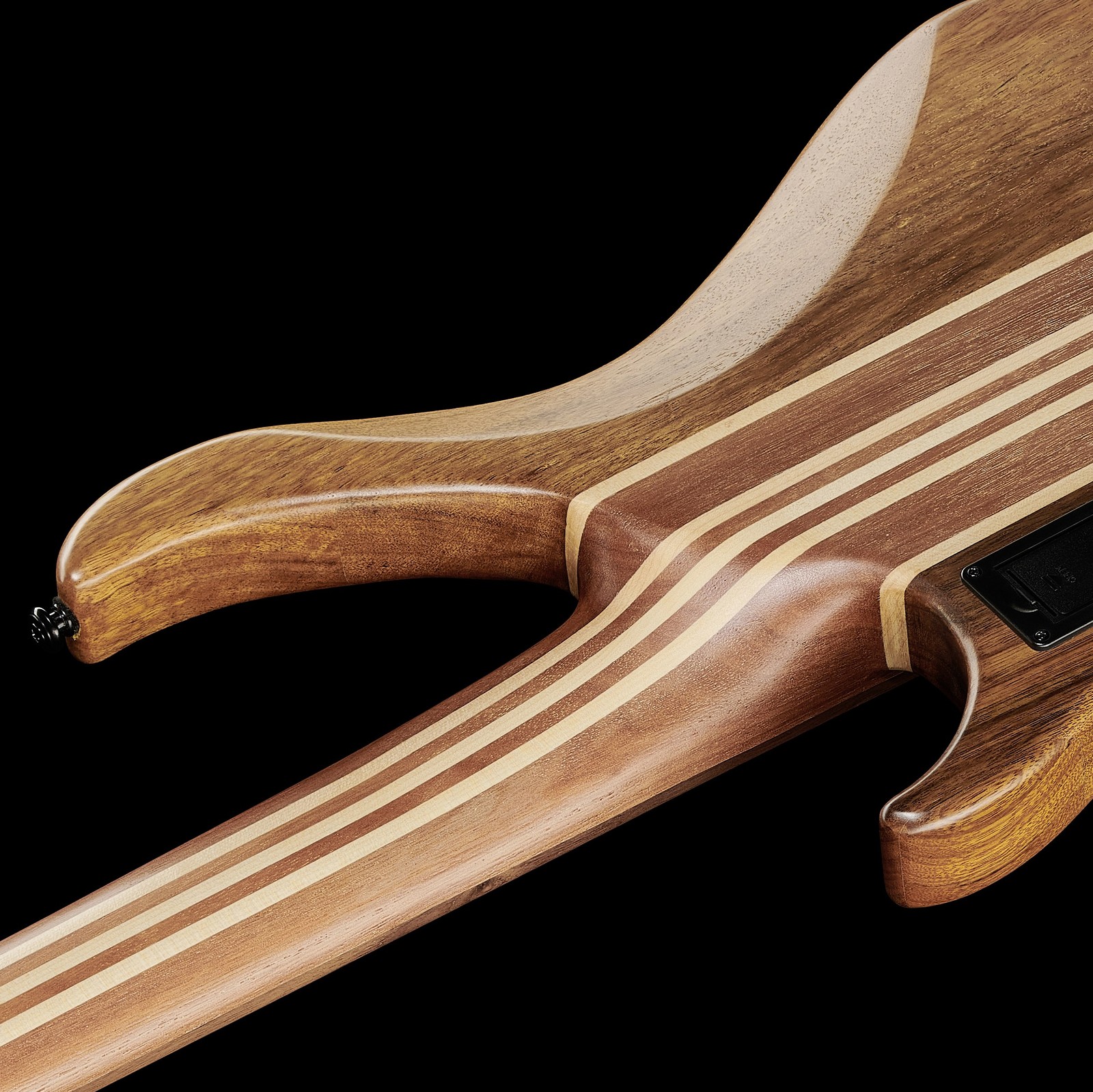 Durchgehender mehrstreifeiger Hals am Harley Benton HBZ-2005FL NT