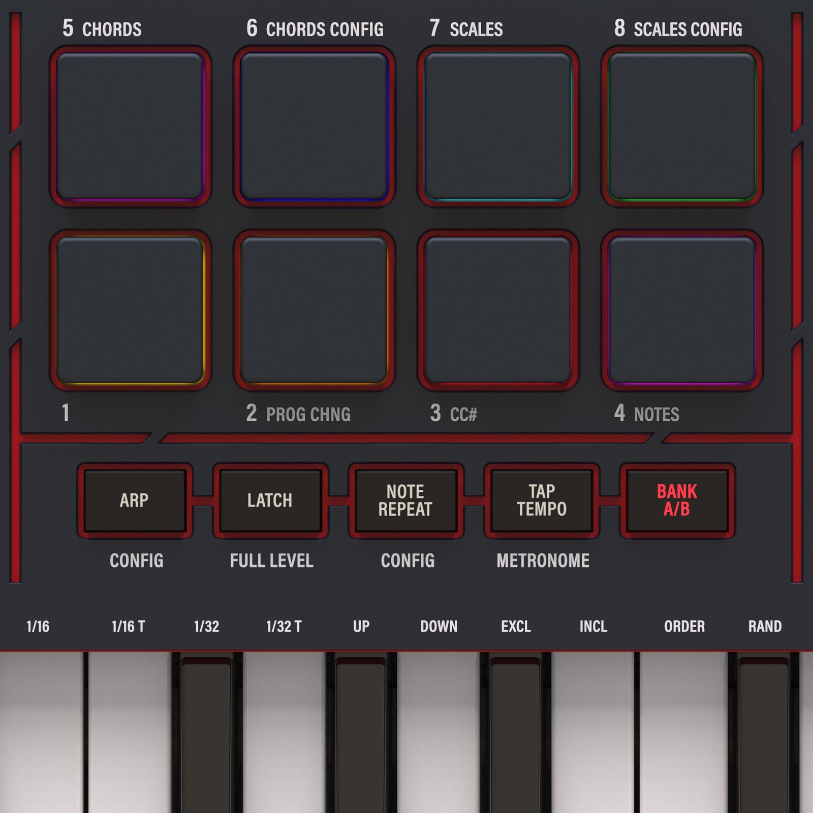 RGB-Pads des AKAI Professional MPK Mini IV Black