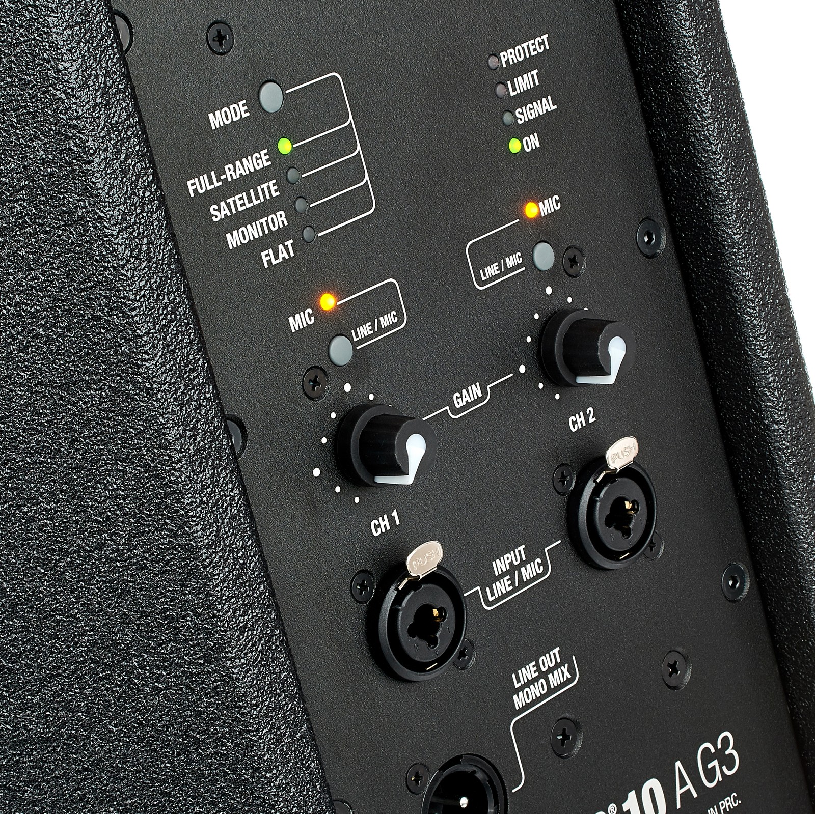 Rückseite des LD Systems Stinger 10A G3