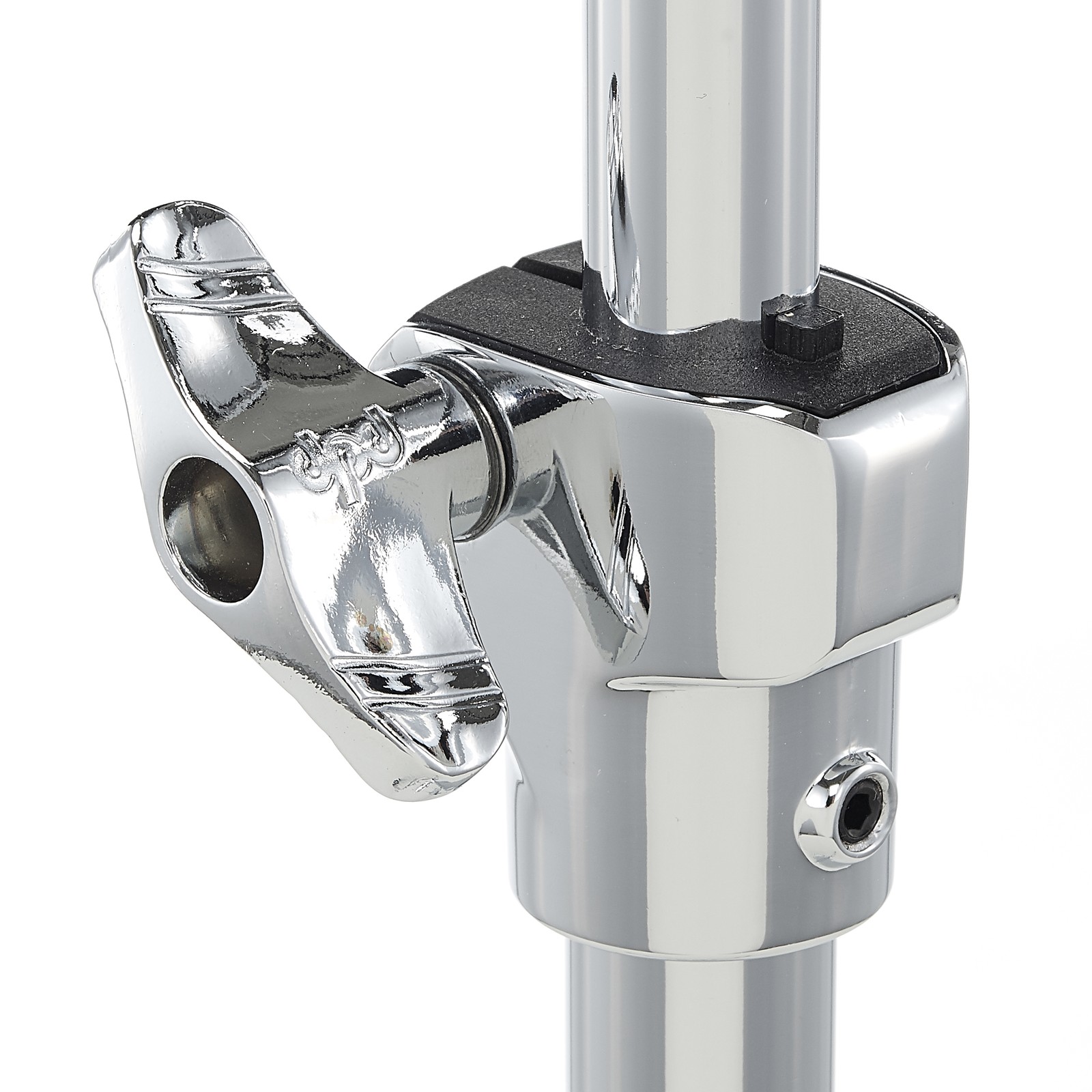 Support de cymbale : réglage de la hauteur avec vis à ailettes