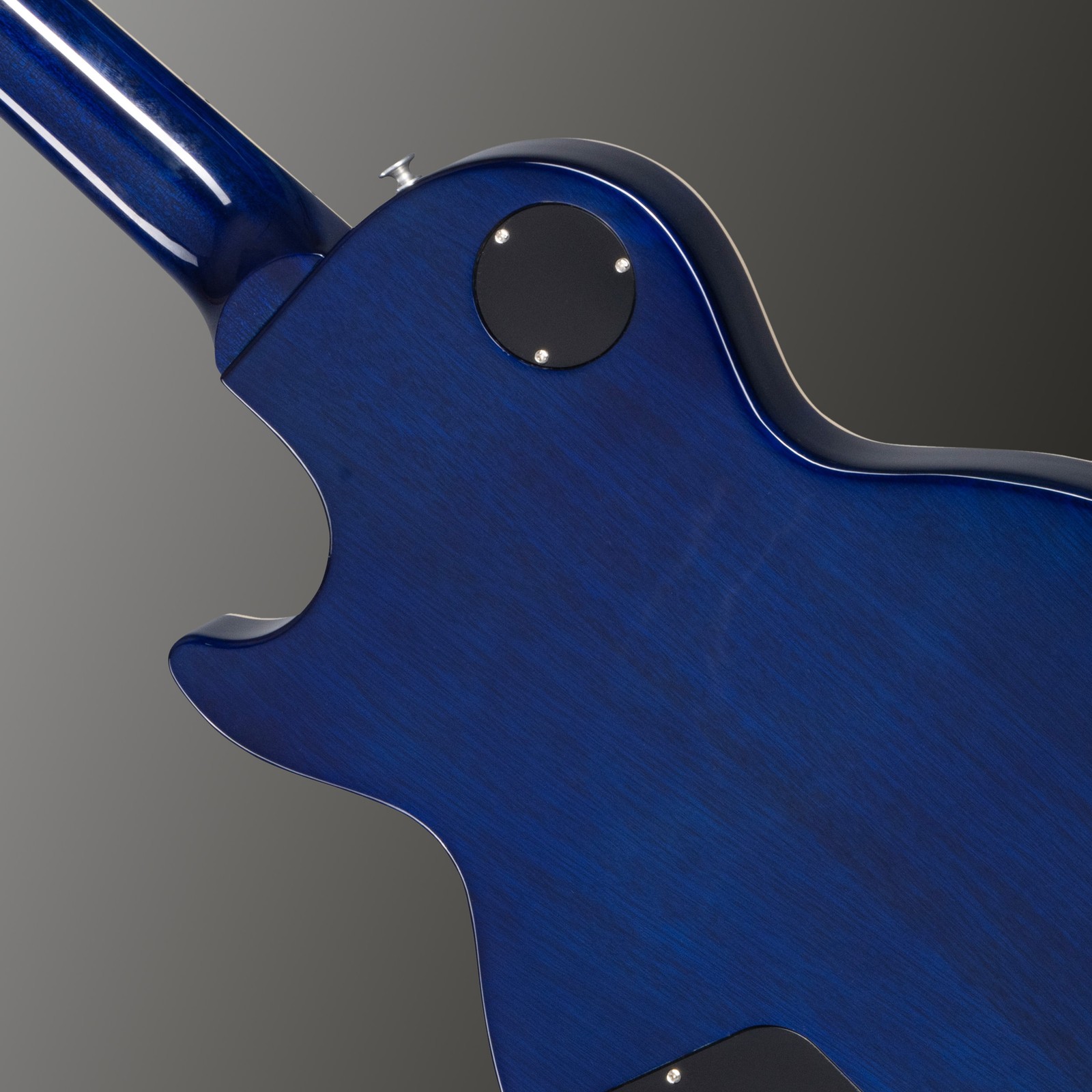 Geleimter Hals auf der Rückseite der Gibson Les Paul Standard 50s Transparent Blueberry Burst