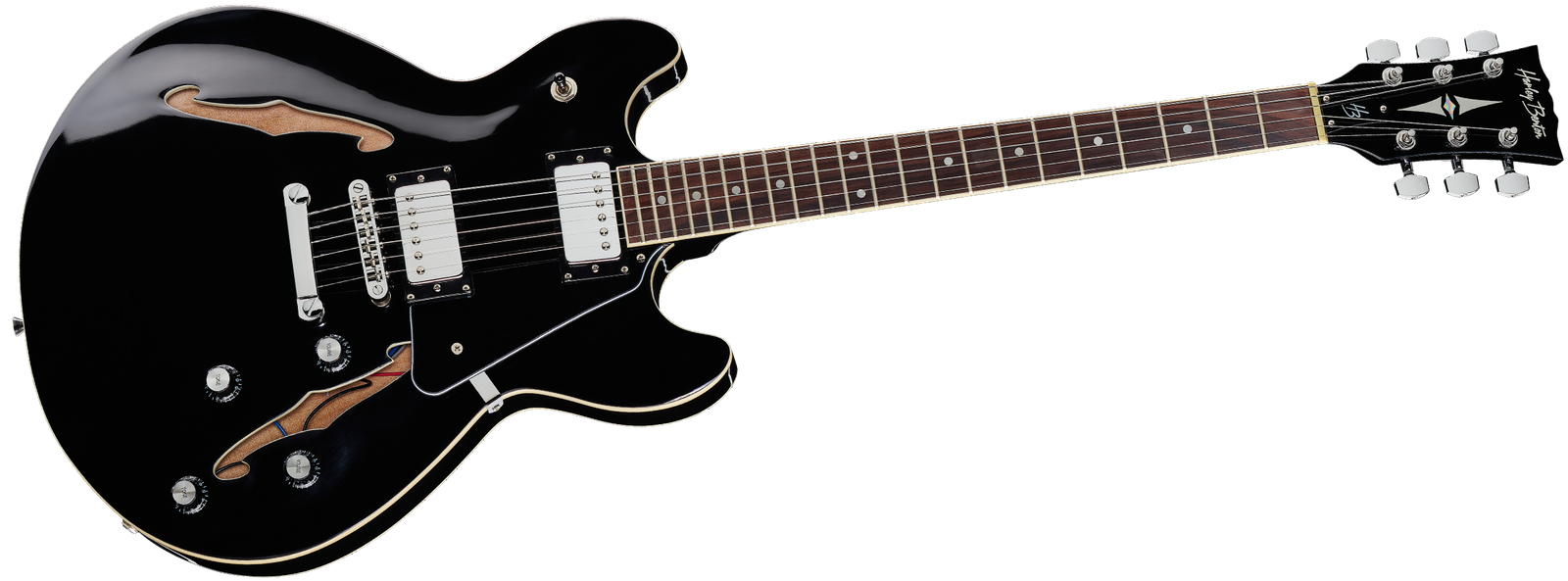 Guitare électrique Harley Benton HB-35 BK Vintage Series