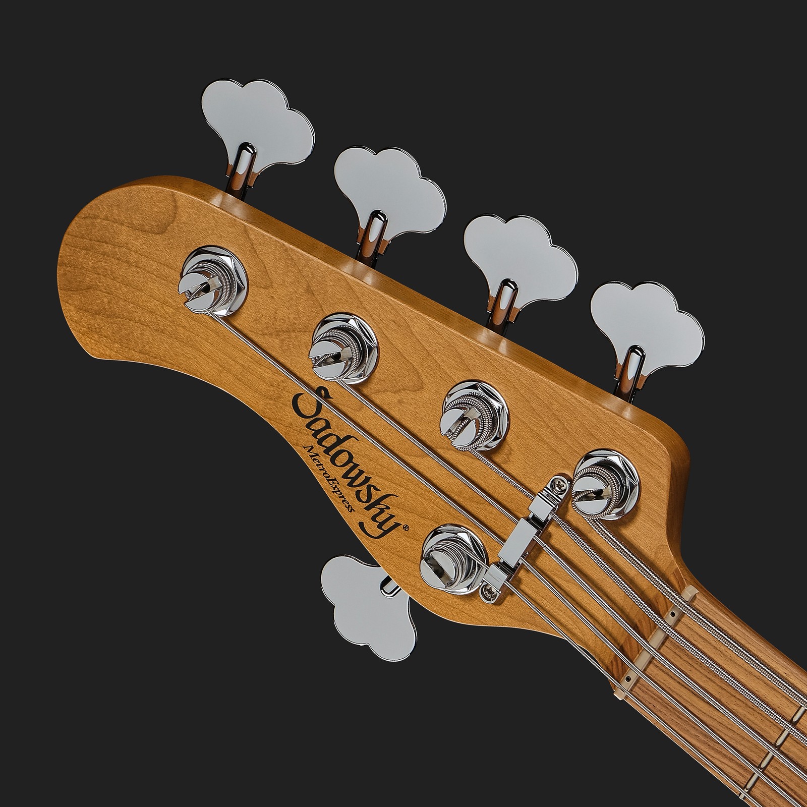 Headstock, Sadowsky MetroExp21 Vintage MJ5 Morado Left-Handed White, five-string bass