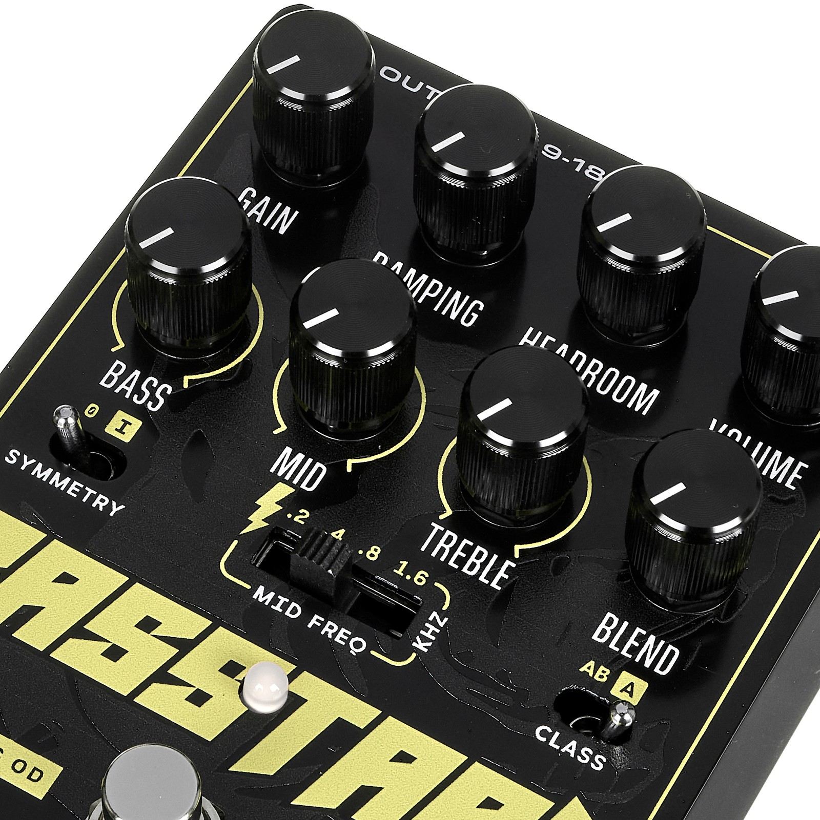 Controls of the Thorn Basstard - Flex Bass Overdrive