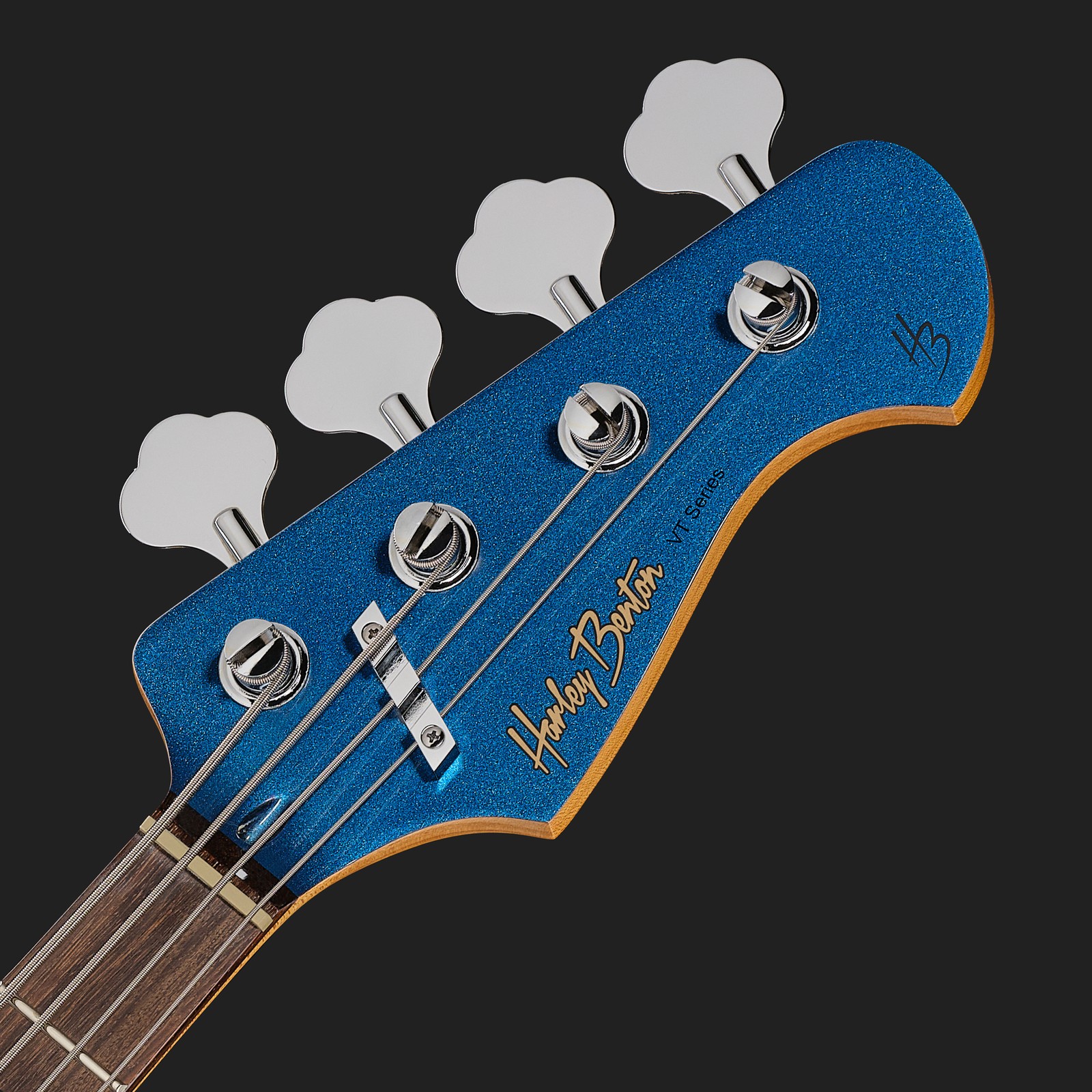 Harley Benton JB-62CC Lake Placid Blue Matched Kopfplatte