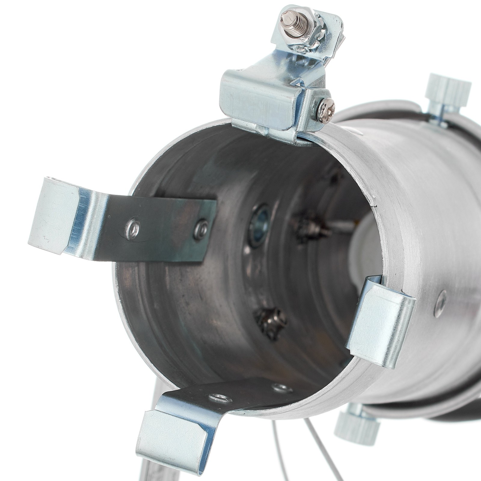 Folienhalterung auf der Vorderseite des Stairville PAR 16 GU10 brushed