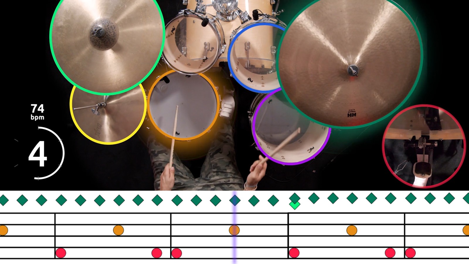 music2me Online Drum Kurs