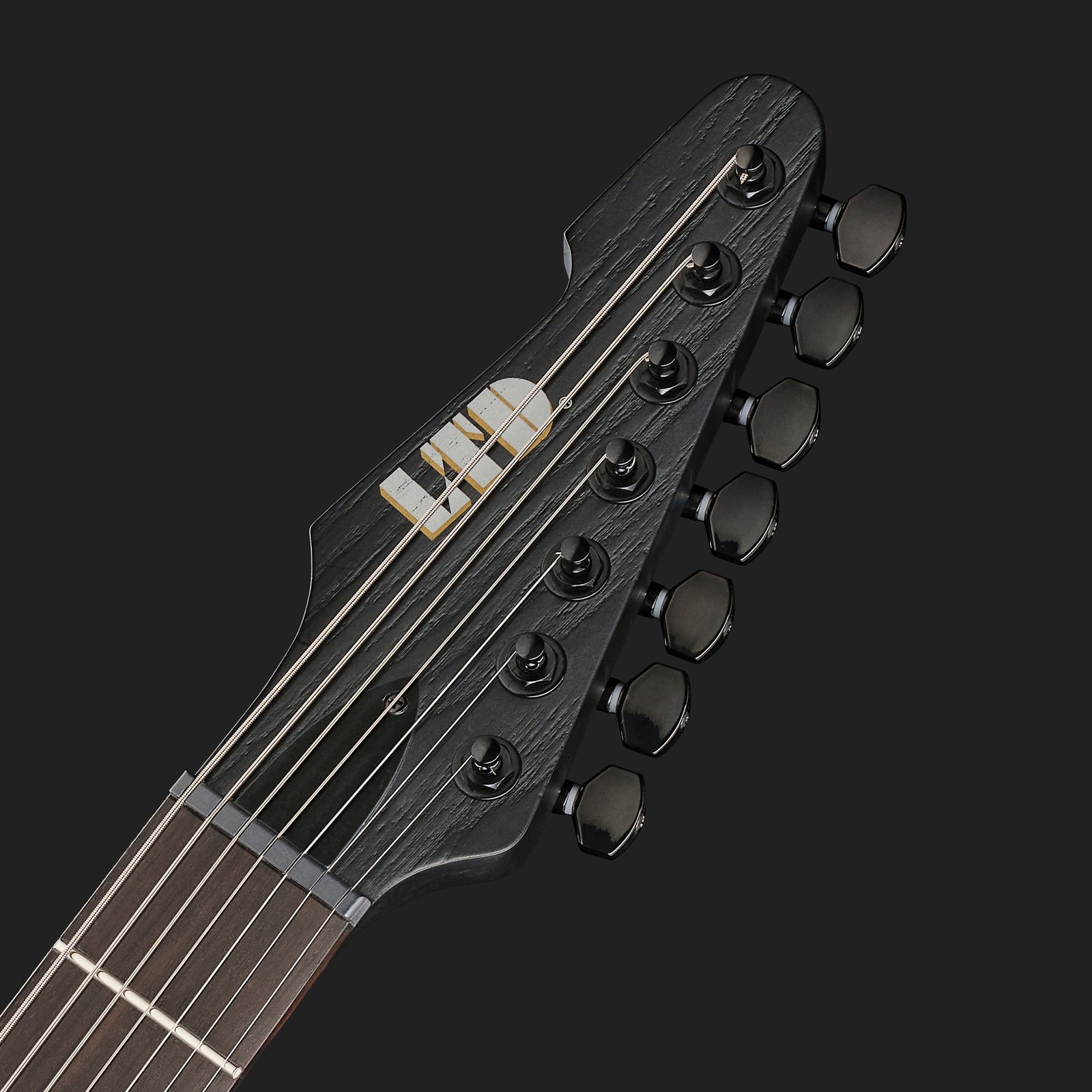 Kopfplatte der ESP LTD AW-XJ7B ET OG BLKS E-Gitarre