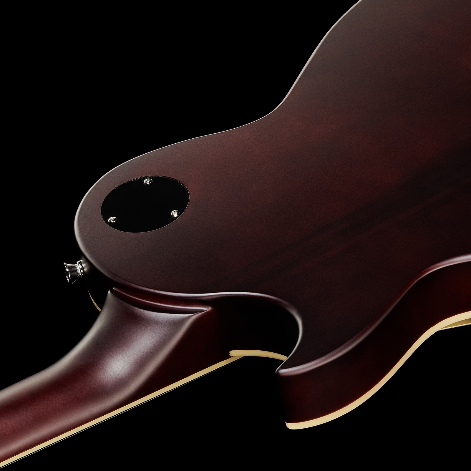 Rear view of body and neck joint on the Harley Benton SC-400 SGT