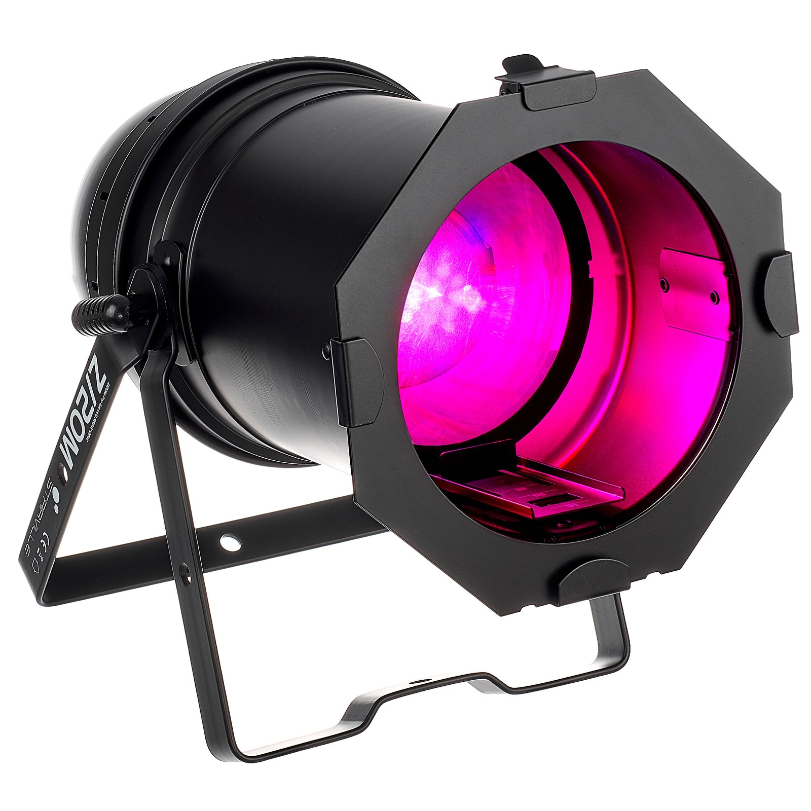 Stairville Z120M Par 64 LED RGBW 120W mit rosa Beleuchtung