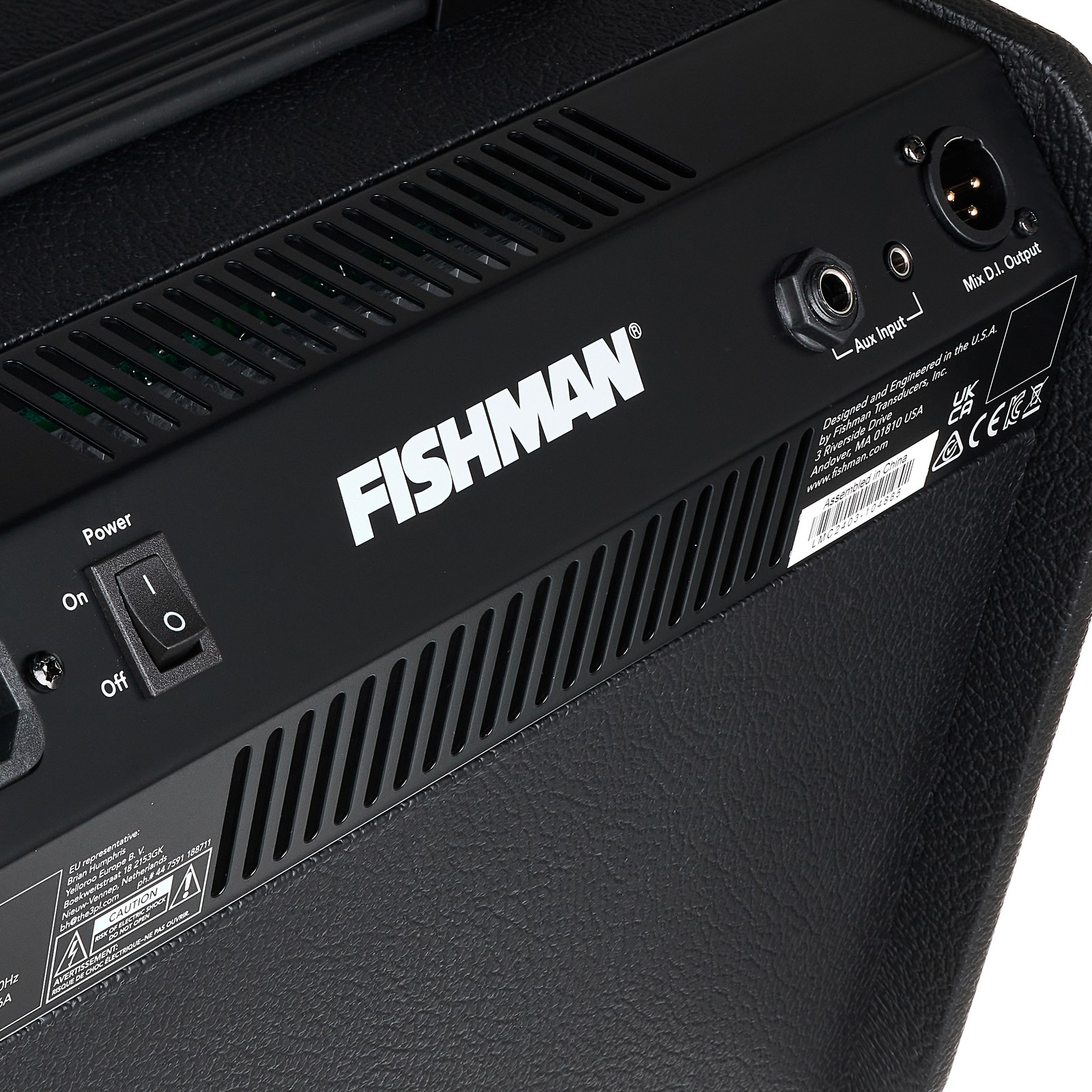 Rückseite der Fishman 70th Loudbox Mini Bluet LTD BK
