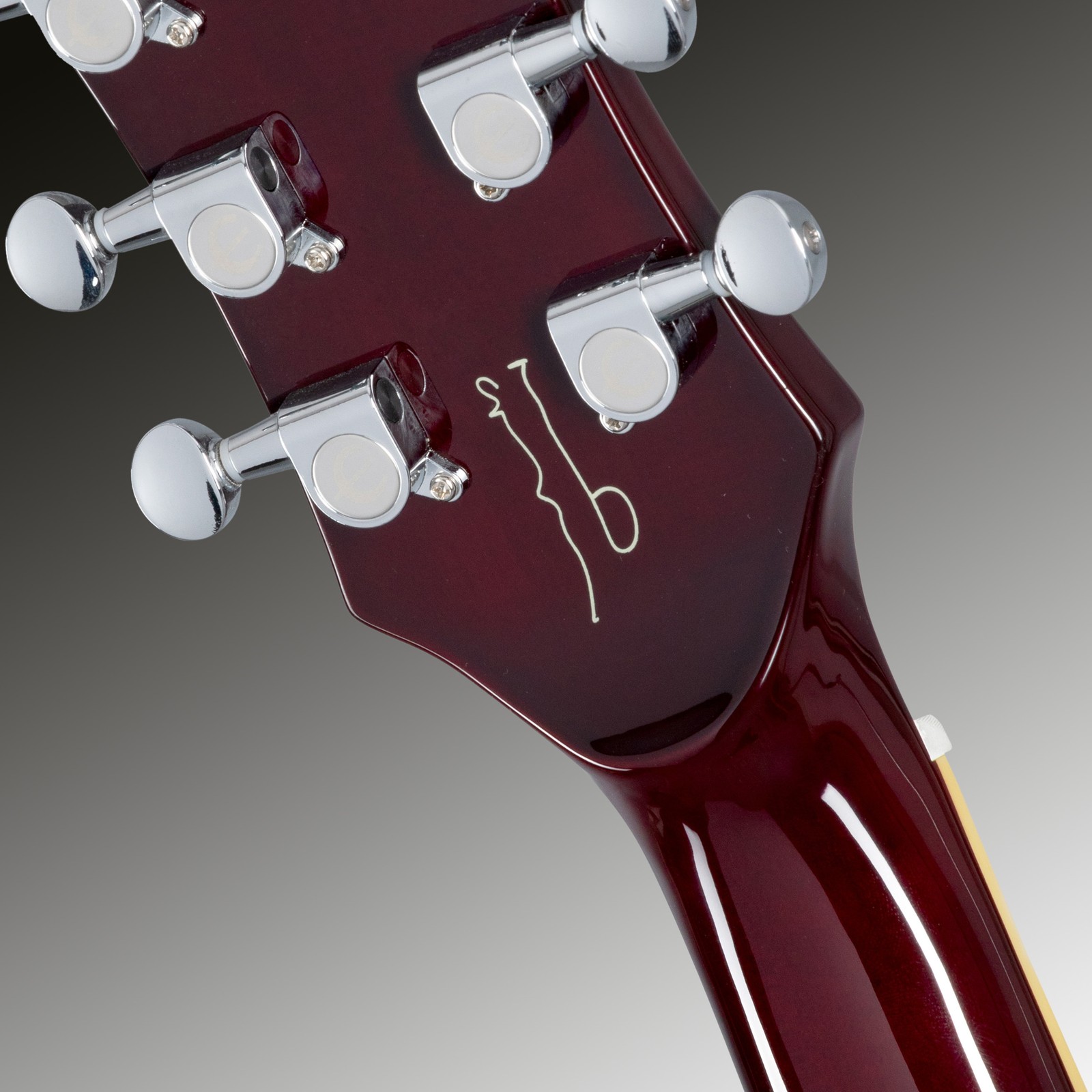 Noel Gallagher Signatur auf der Rückseite der Kopfplatte