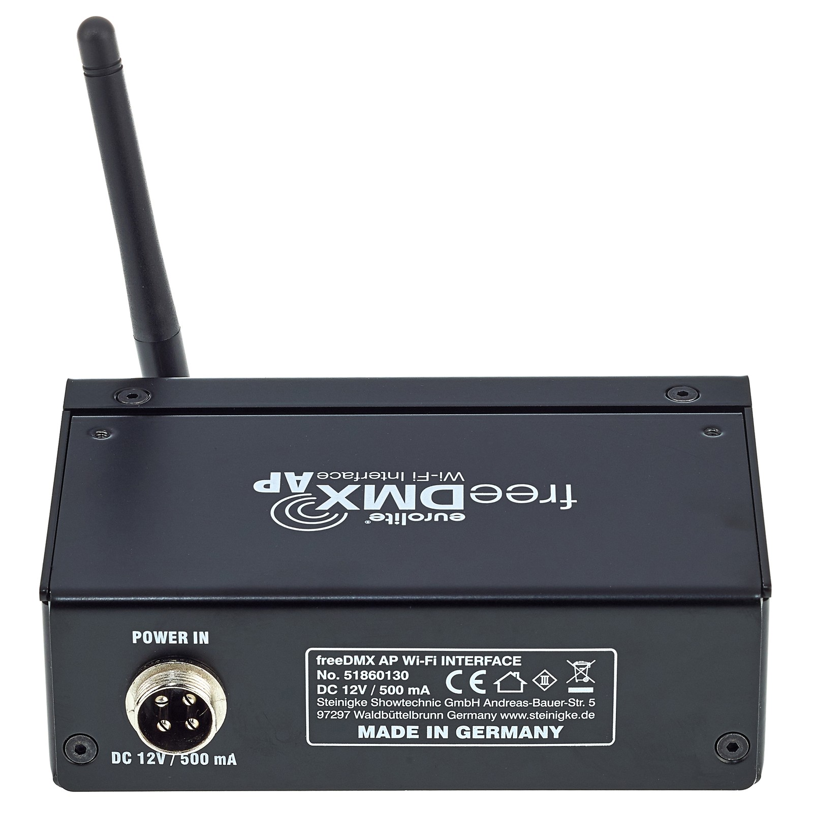 Eurolite freeDMX AP Wi-Fi Interface Rückseite