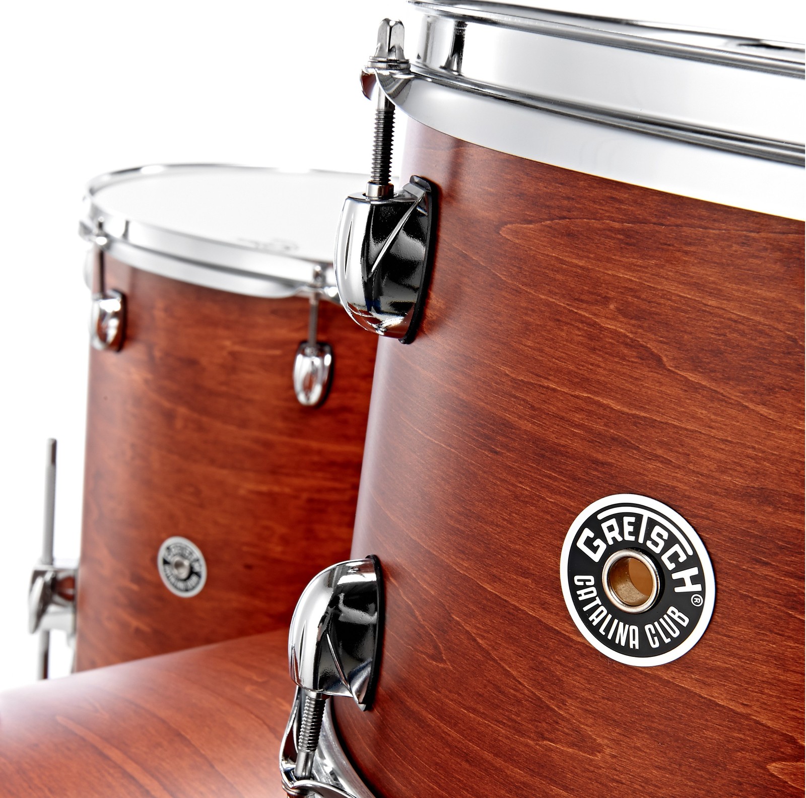 Badge auf einem 13" x 9" Gretsch Catalina Club Racktom