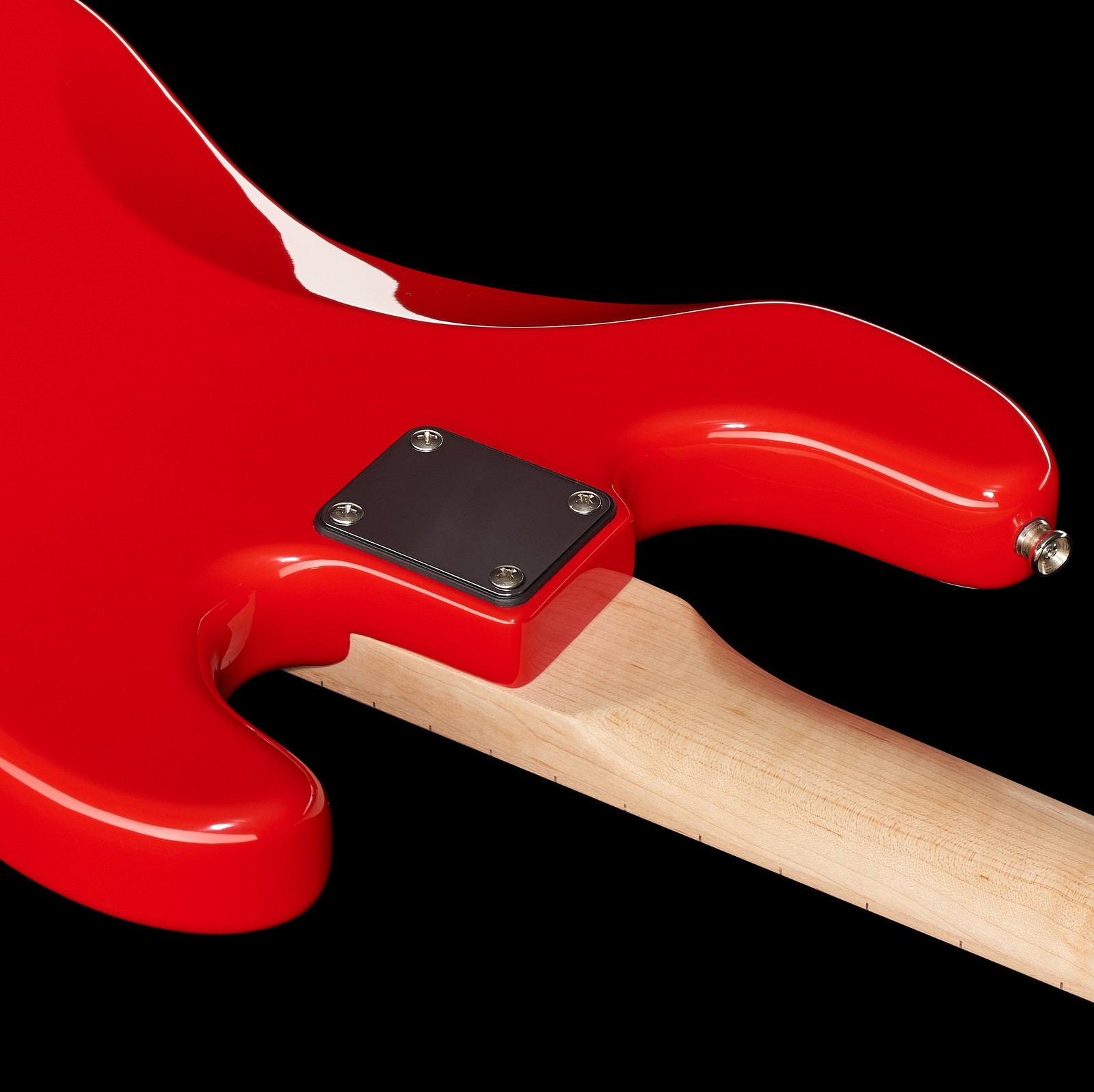 Geschraubter Hals auf der Rückseite des Harley Benton PB-50 LH FR Vintage Series 