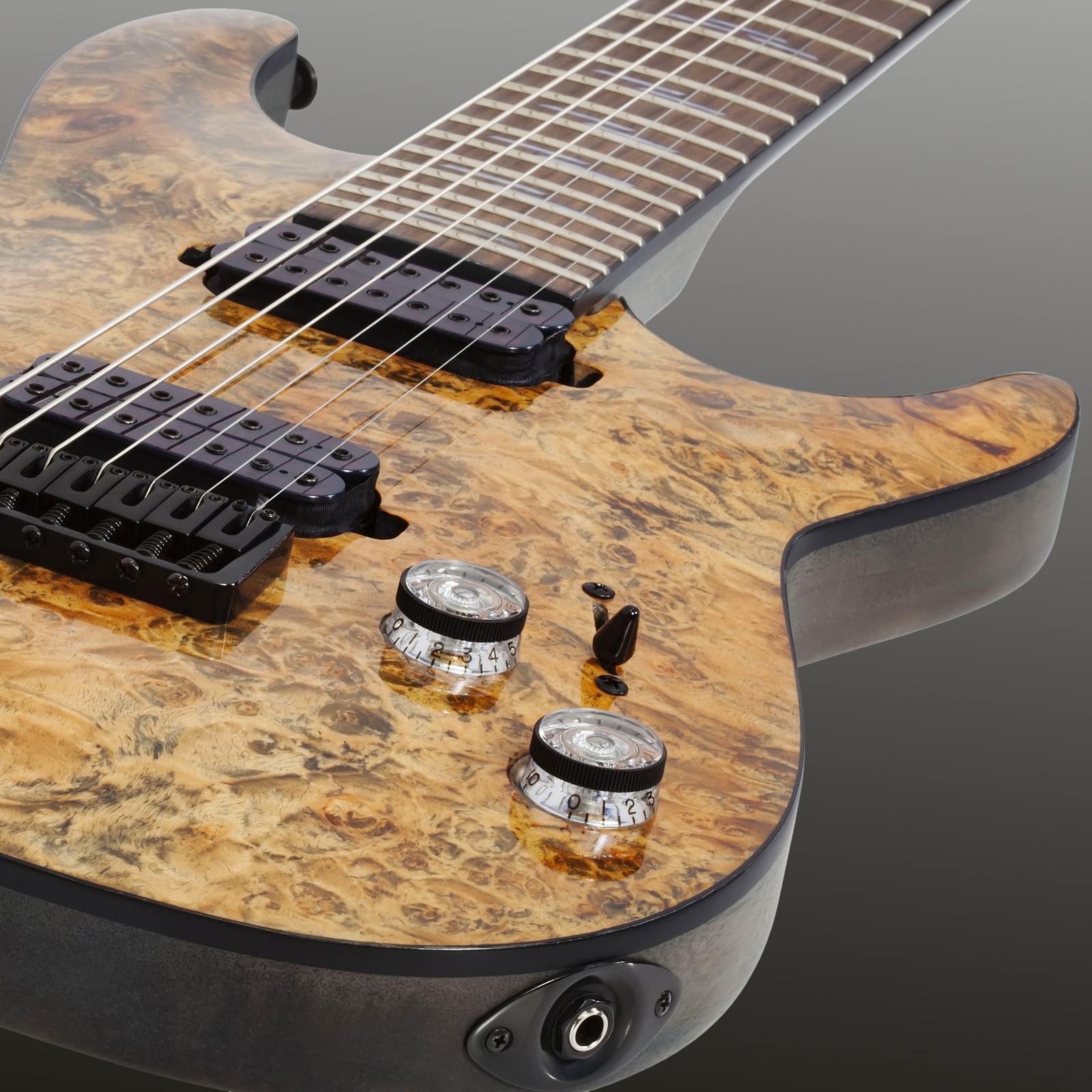 Schecter Omen Elite-7 Charcoal Pickups