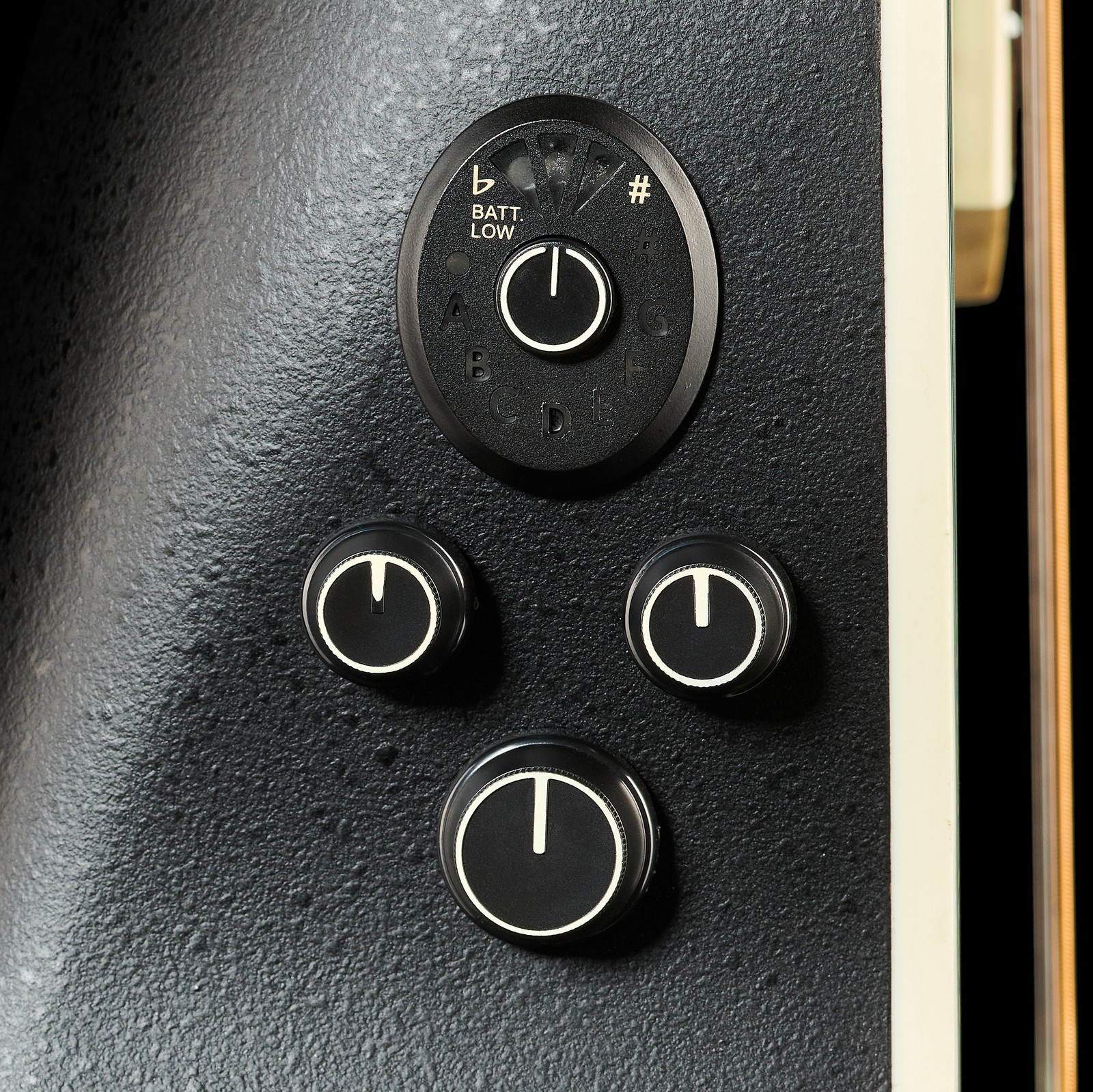 Preamp im Lyrachord Korpus der Ovation Ultra 1516DTD-G Dusk till dawn