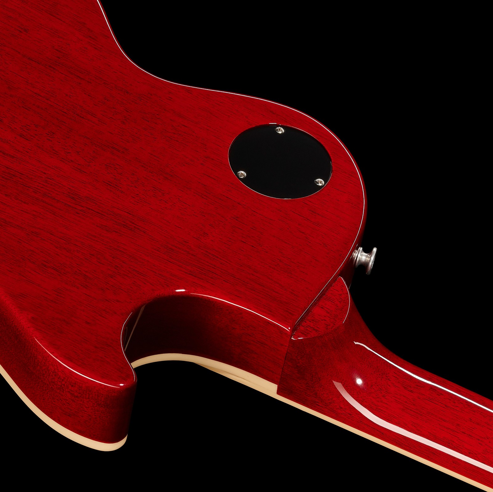 Rot gebeizter Mahagonikorpus auf der Rückseite der Gibson Les Paul Standard 60s IT LH