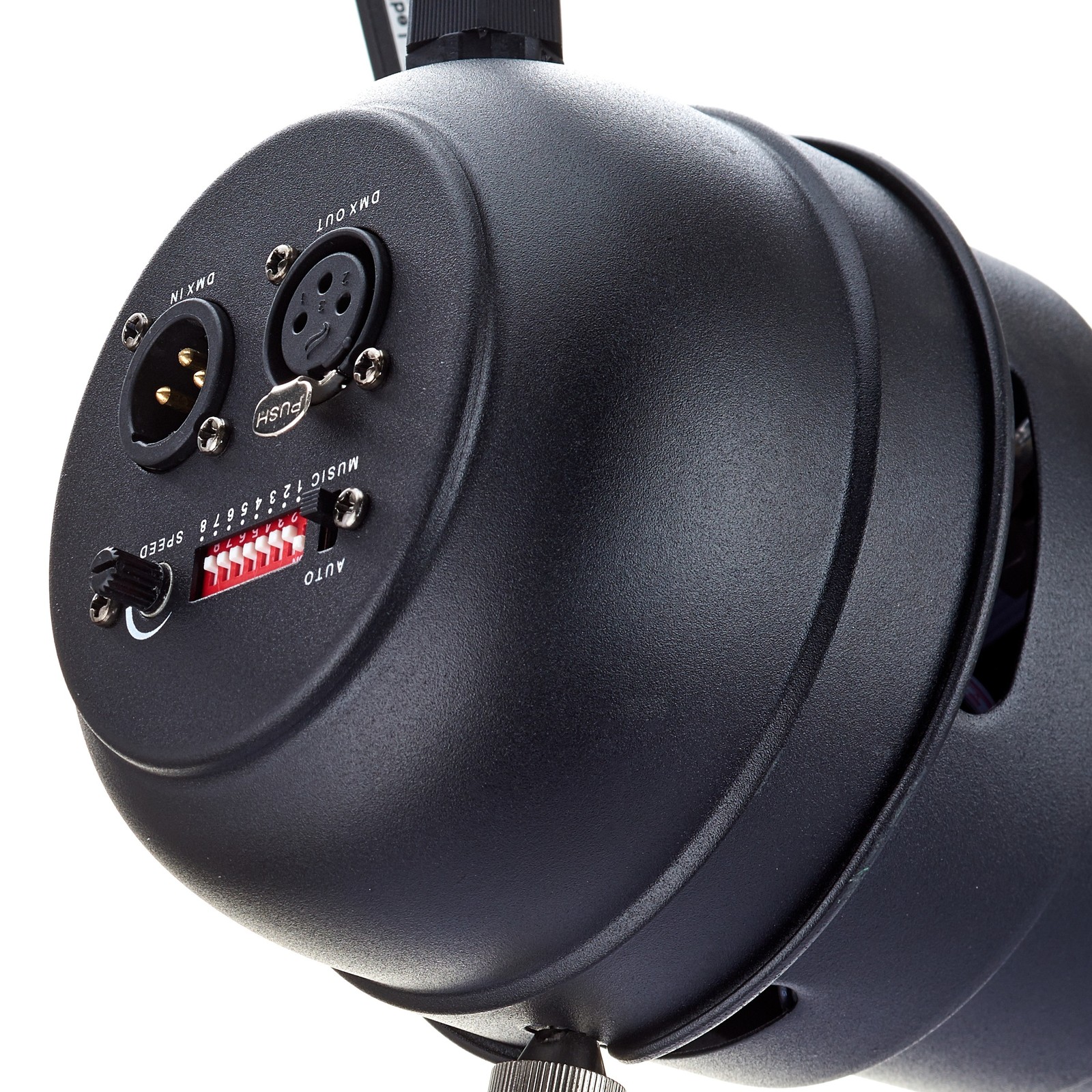 Stairville LED PAR 36 Alu Schwarz Bedienfeld