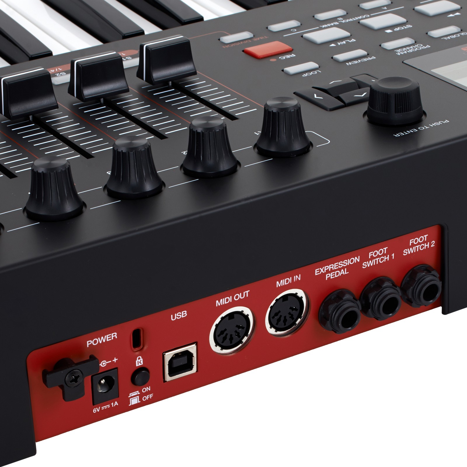 Akai MPK 261 Anschlüsse