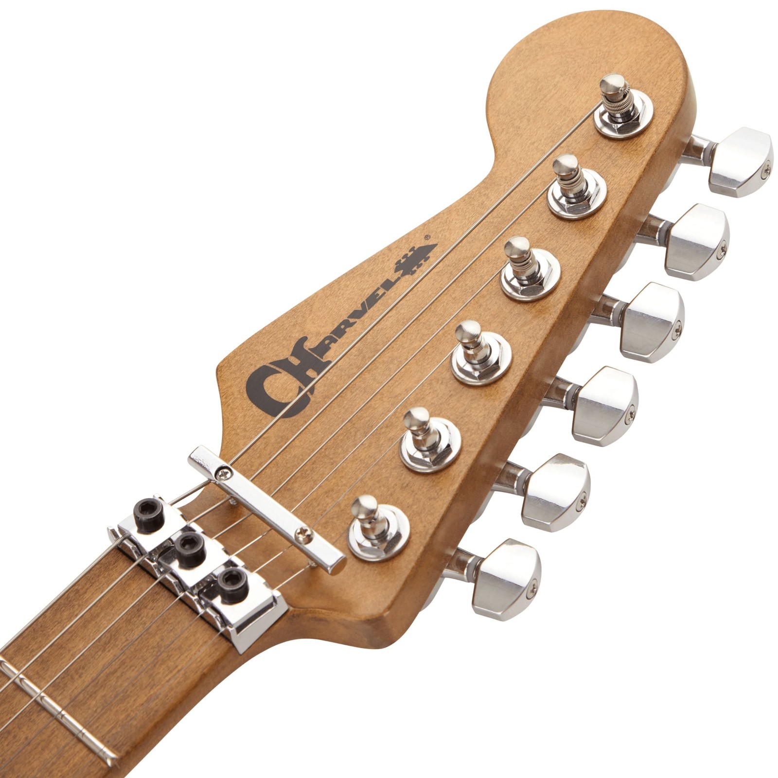 Ahorn Kopfplatte mit Floyd Rose Sattel und Charvel Logo