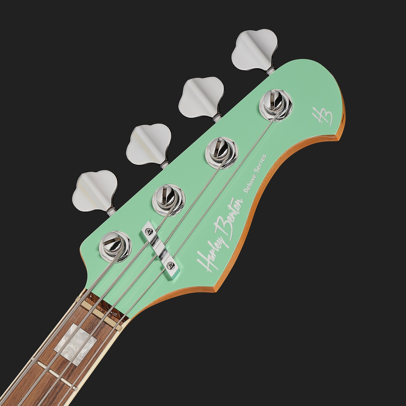 Harley Benton E-Bass Kopfplatte in hellgrün