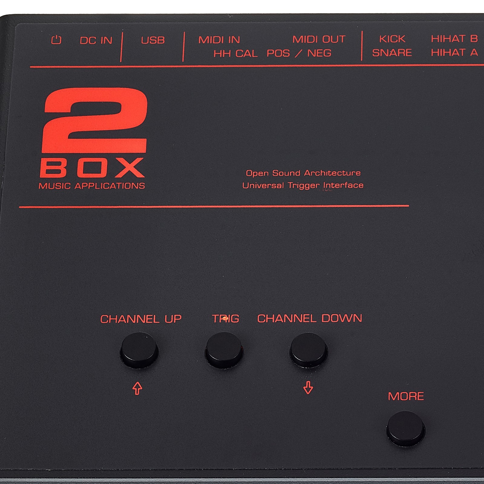 2box logo on the DrumIt Three E-drum module