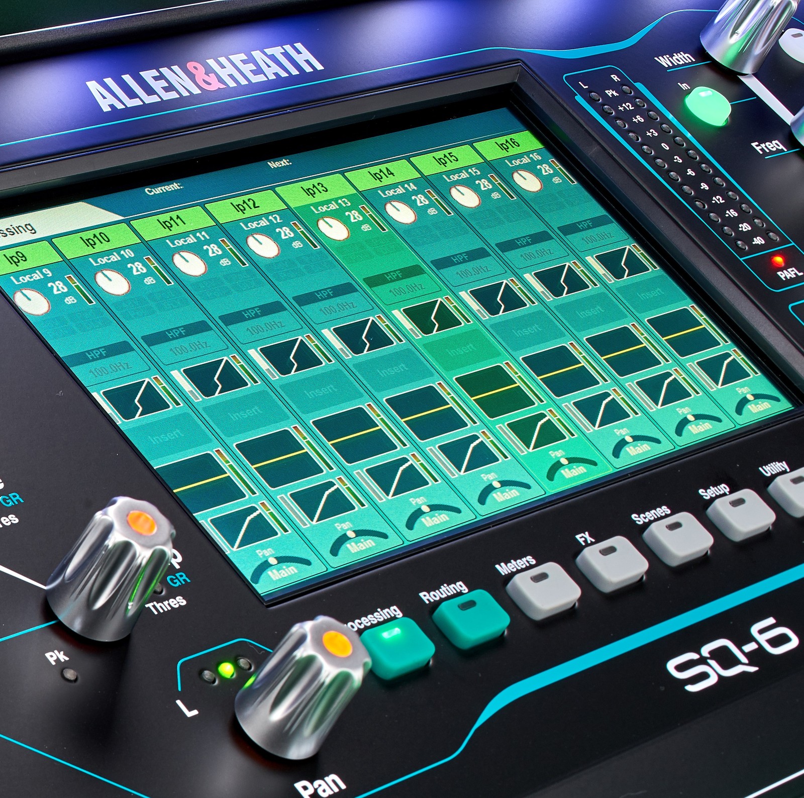 Allen & Heath SQ6, Detailansicht